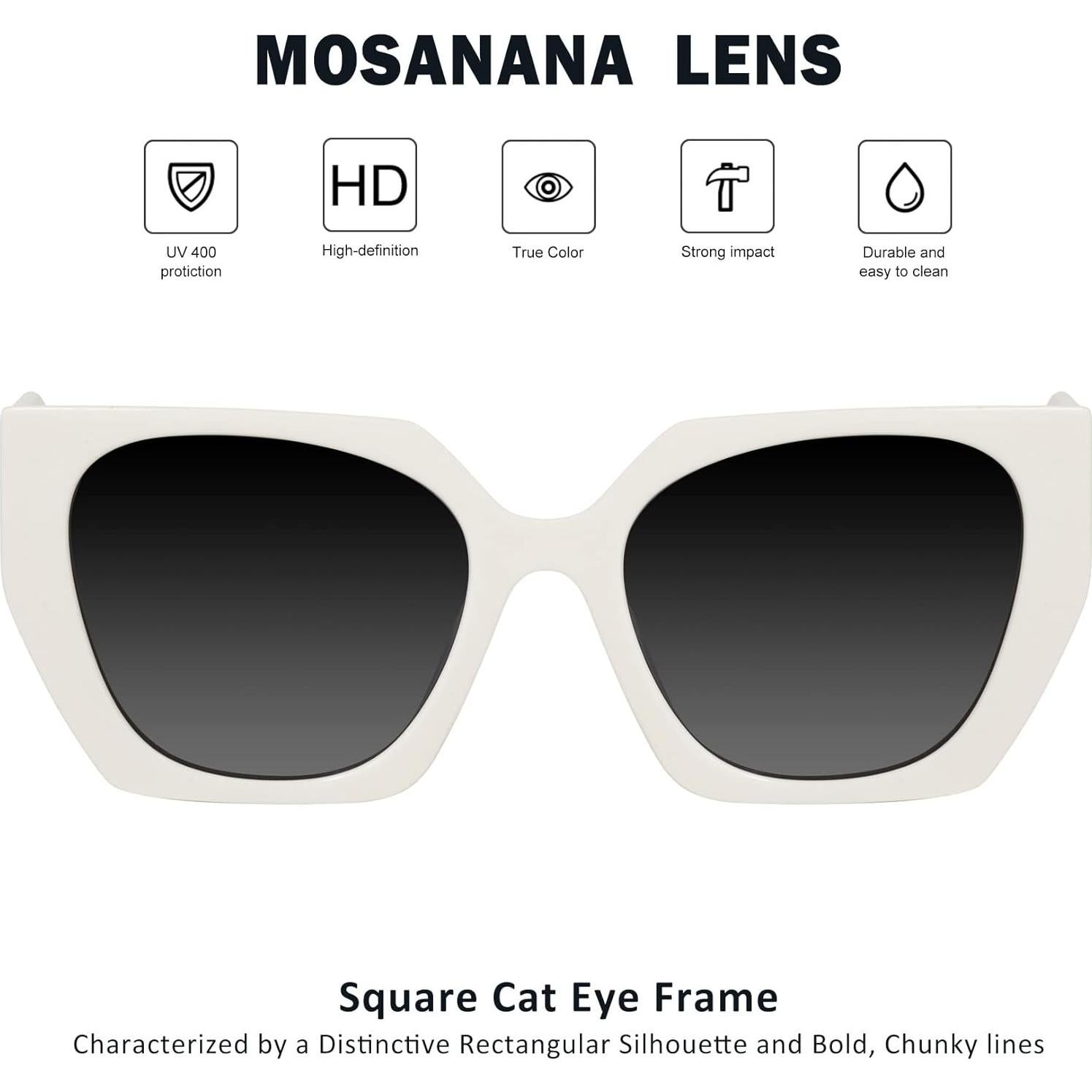 Gafas de Sol Geométricas Mosanana UV400 para Mujeres