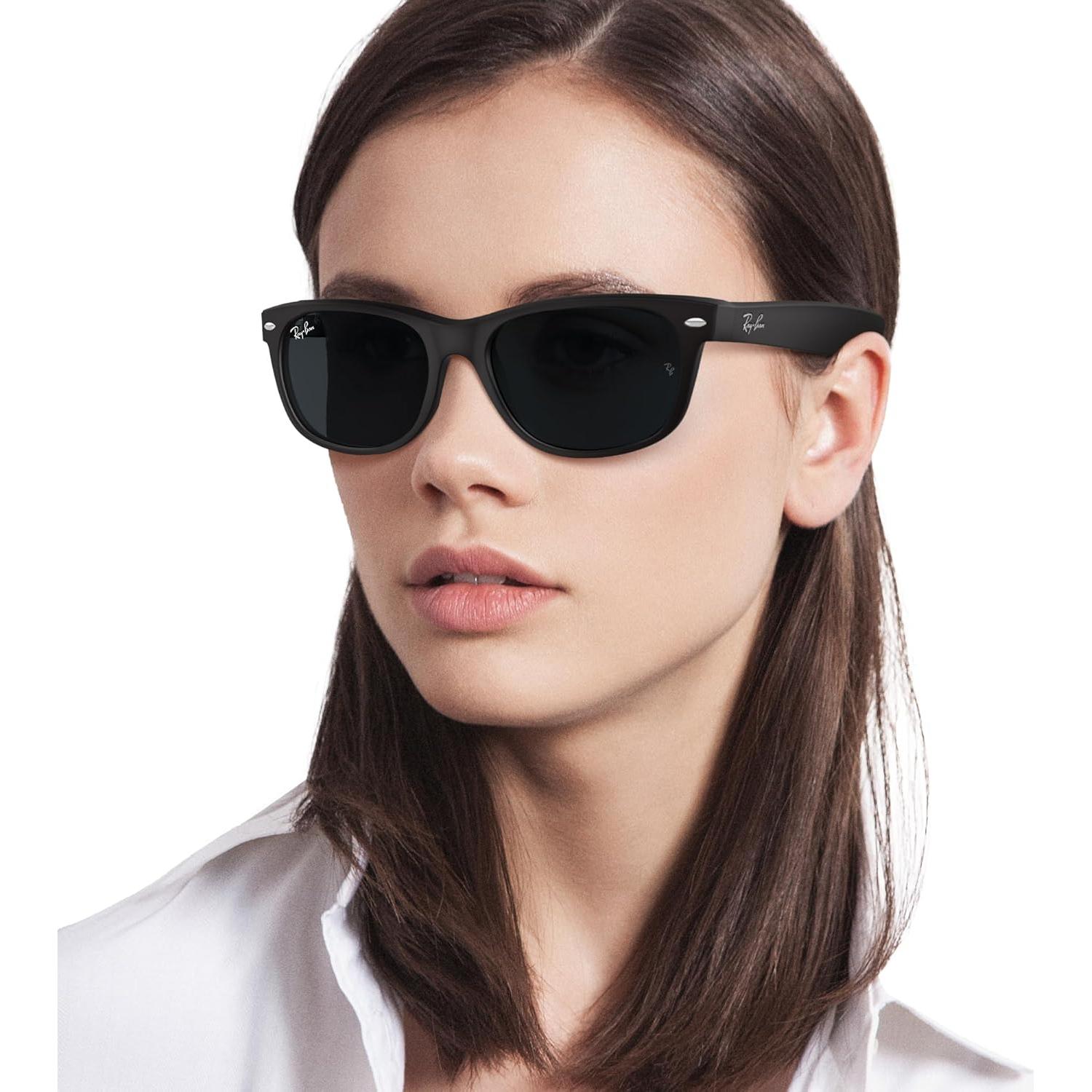 Gafas de sol Ray-Ban New Wayfarer 55mm Negro de goma