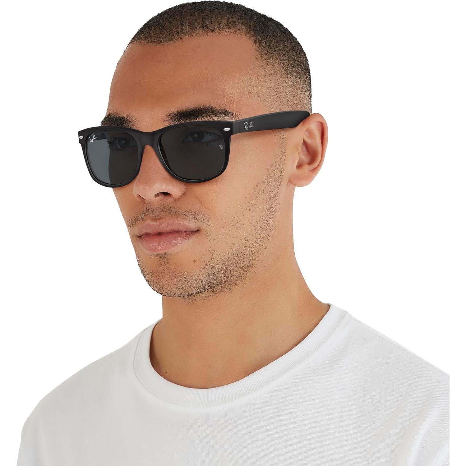 Gafas de sol Ray-Ban New Wayfarer 58mm Negro de goma