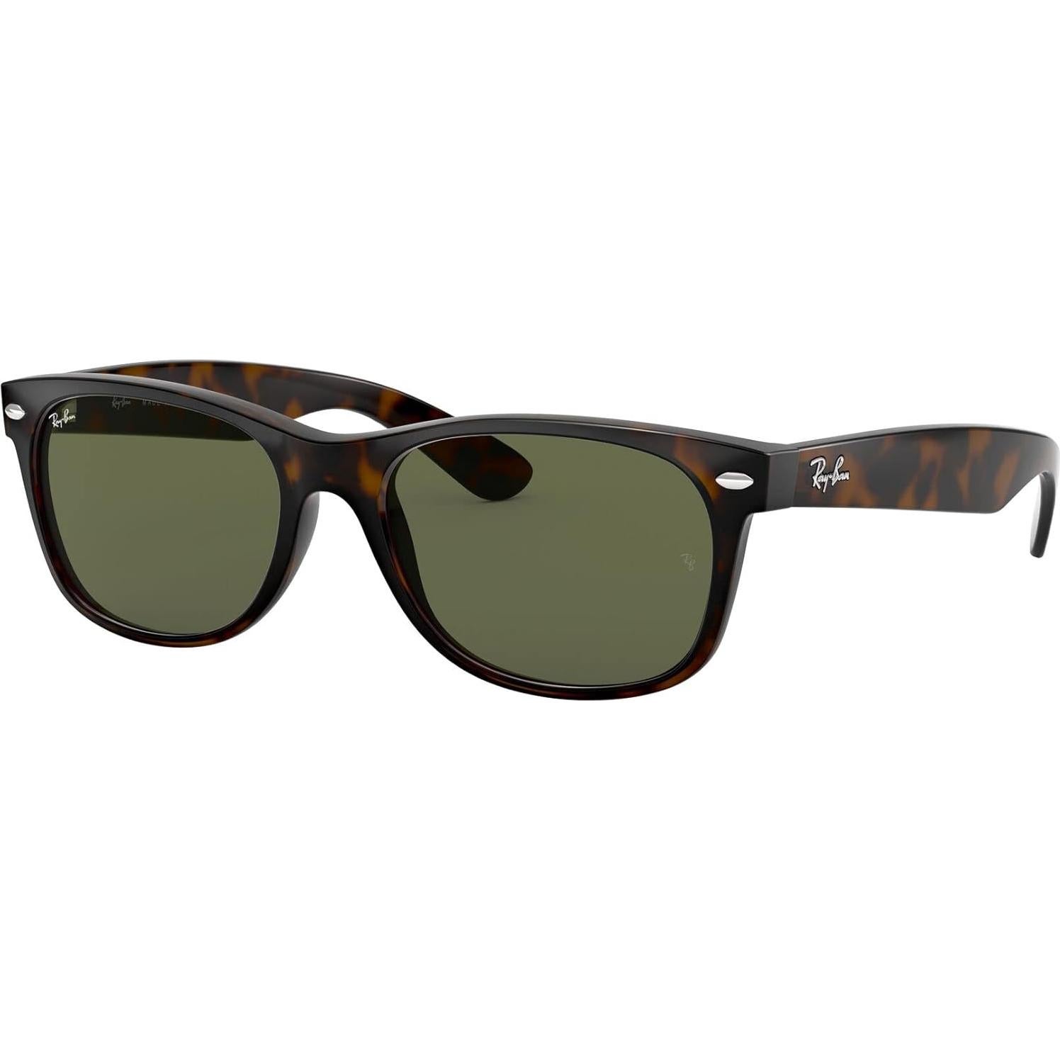 Gafas de sol Ray-Ban New Wayfarer 58mm Carey G-15 Verde