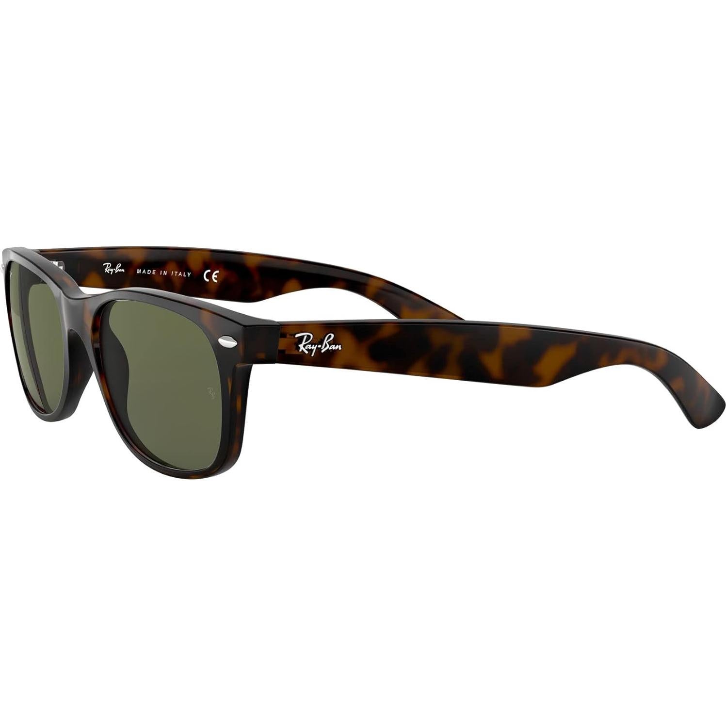 Gafas de sol Ray-Ban New Wayfarer 58mm Carey G-15 Verde