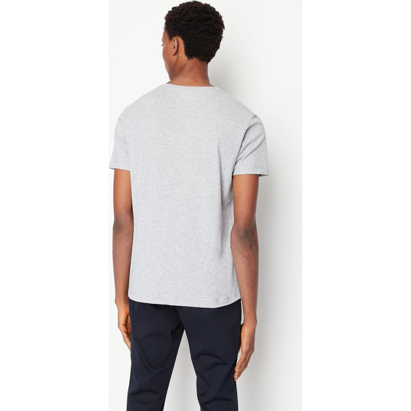 Camiseta de Hombre AX Armani Exchange Gris Jaspeado