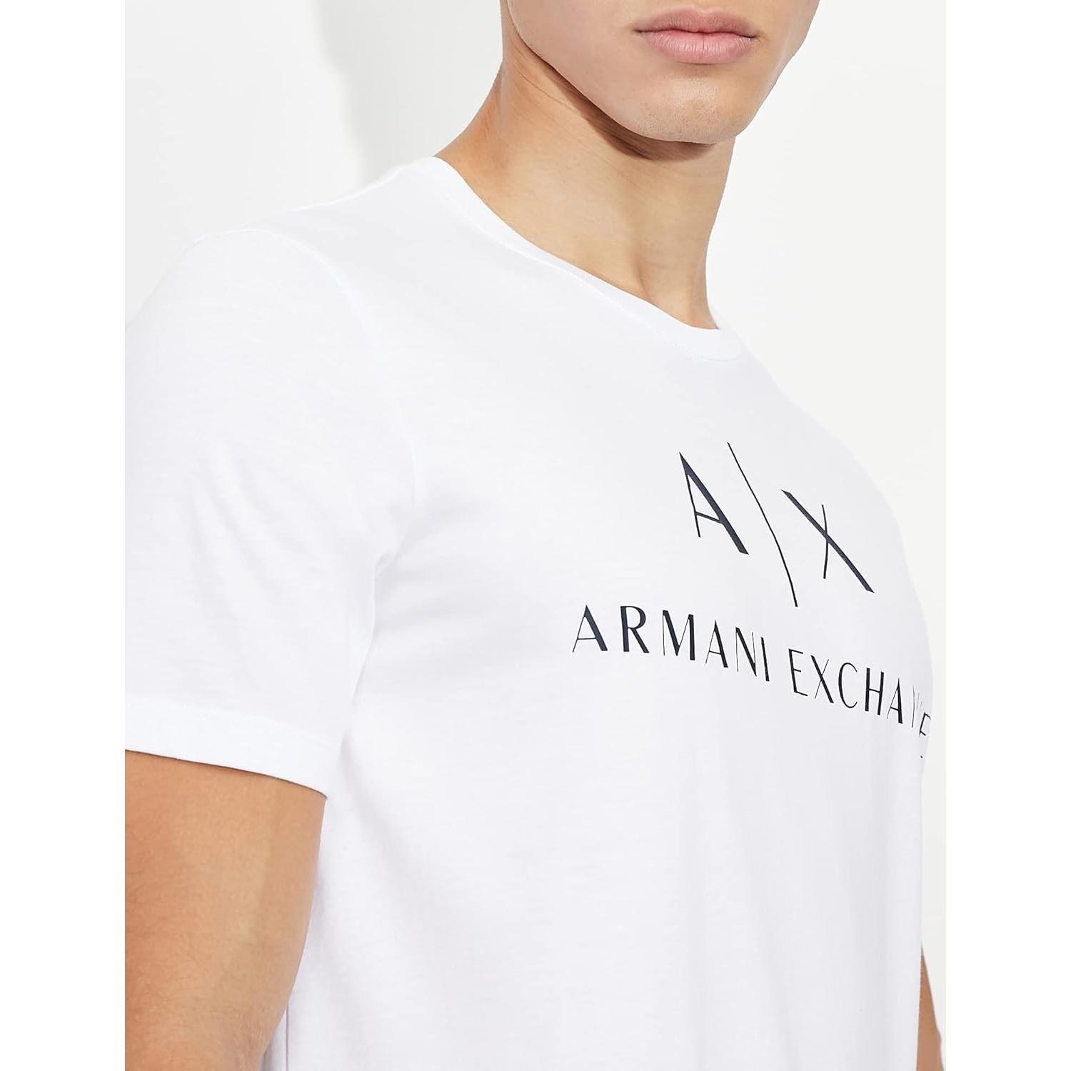 Camiseta AX Armani Exchange Hombre Cuello Redondo Algodón