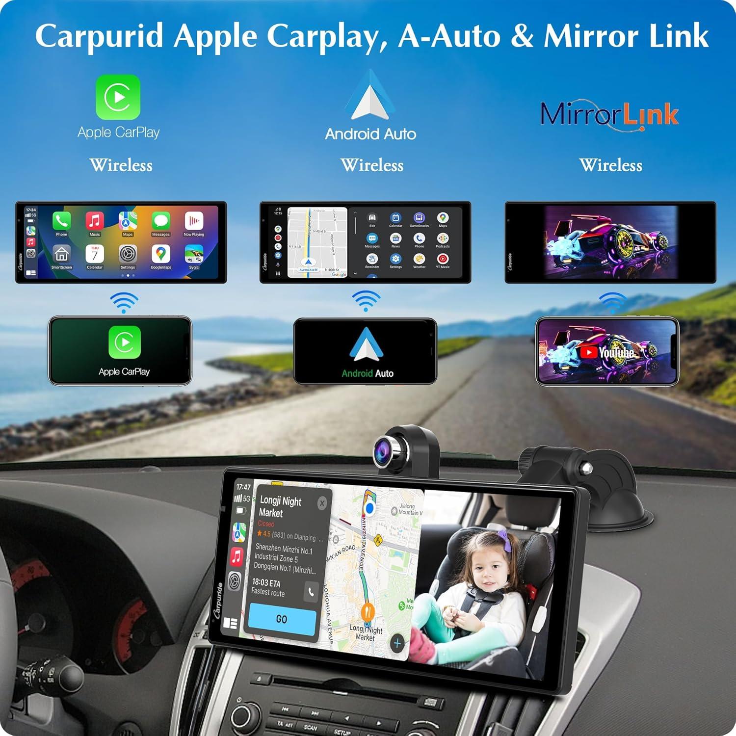Carpuride W903 Estéreo 9.3" Carplay y Android Auto Inalámbrico