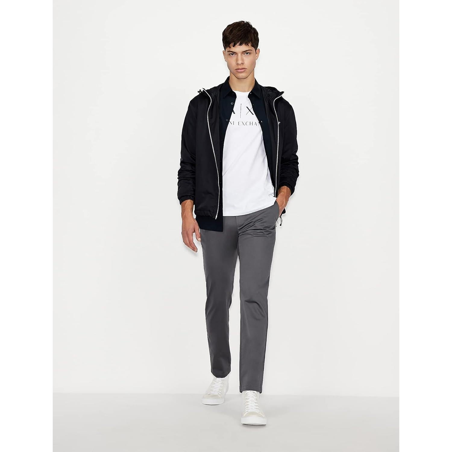 Camiseta AX Armani Exchange Hombre Cuello Redondo Algodón