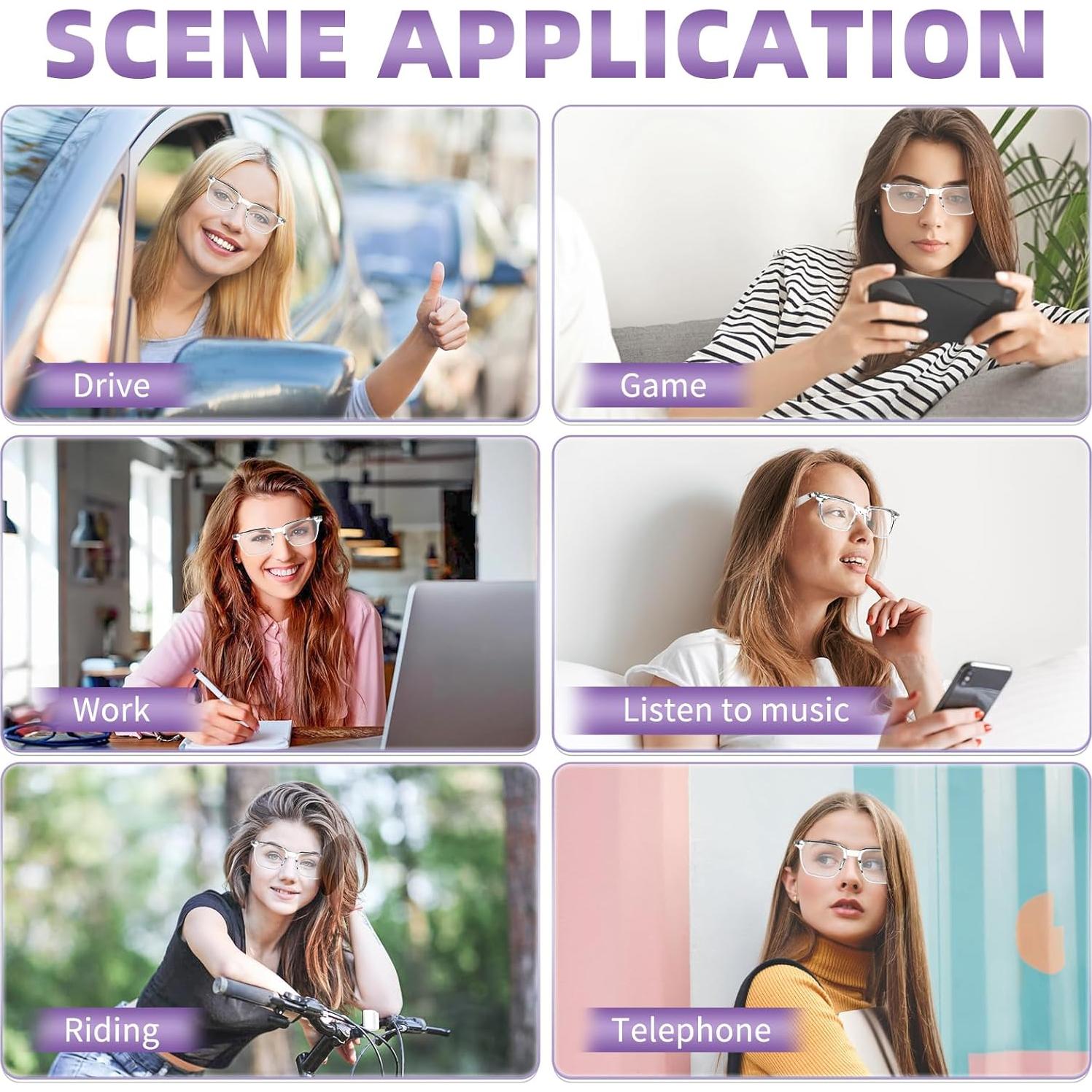 Gafas Inteligentes GVTCO Anti-Luz Azul Bluetooth Unisex