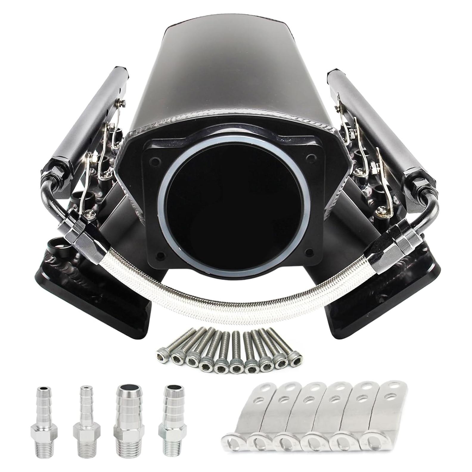 Colector de Admisión GSTP 92mm Negro para Chevy LS1 LS2 LS6
