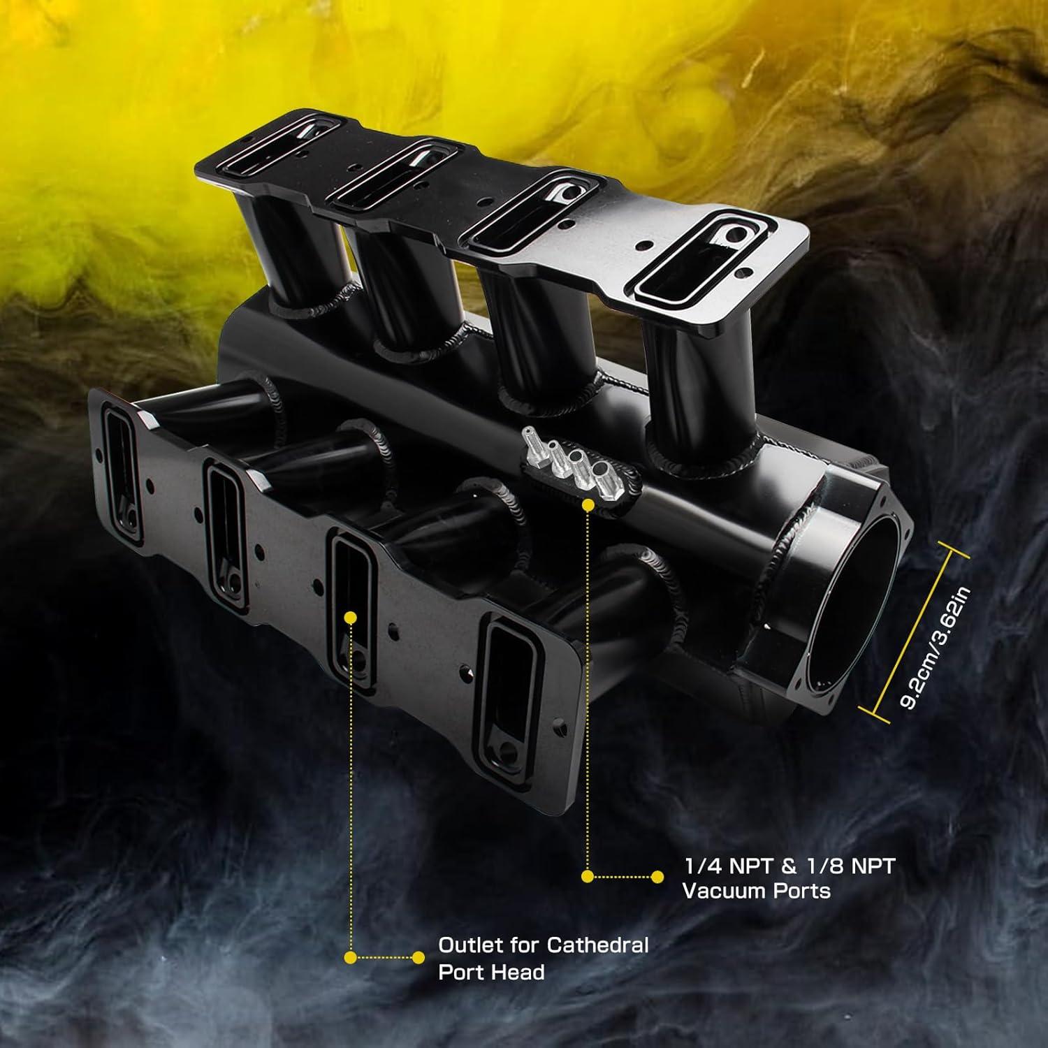 Colector de Admisión GSTP 92mm Negro para Chevy LS1 LS2 LS6