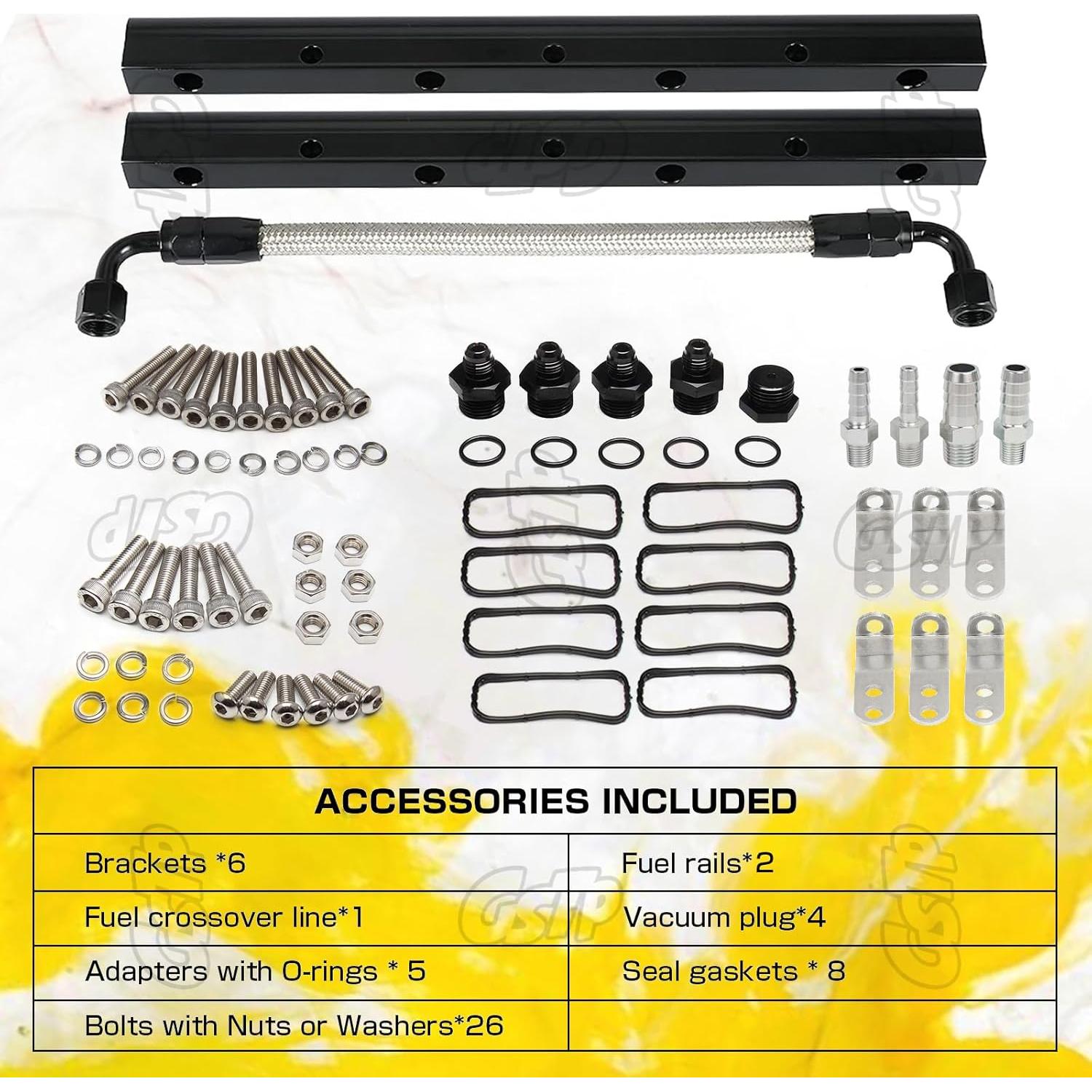 Colector de Admisión GSTP 92mm Negro para Chevy LS1 LS2 LS6