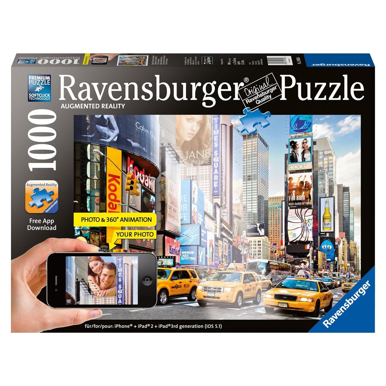 Rompecabezas Ravensburger 1000 Piezas AR Times Square