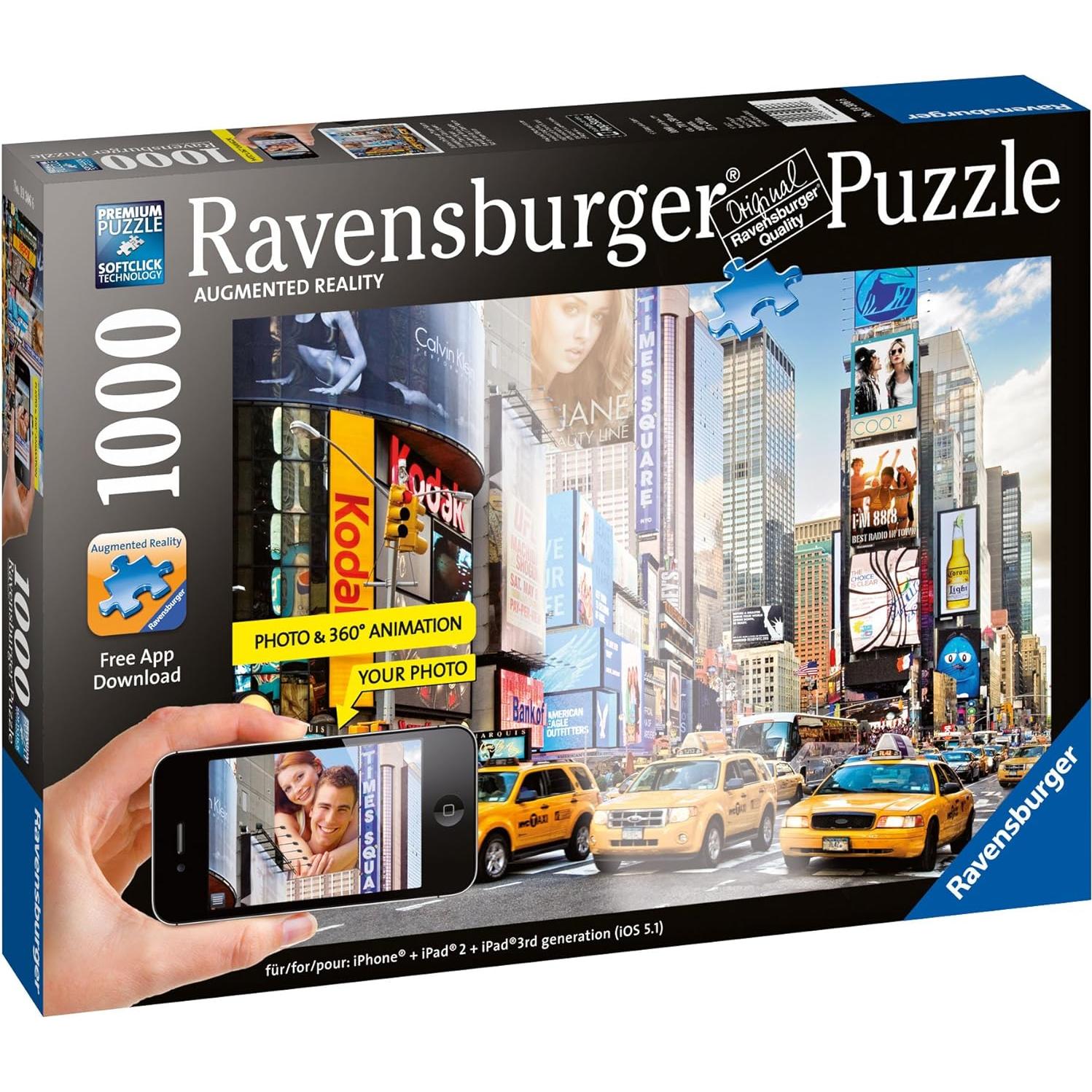 Rompecabezas Ravensburger 1000 Piezas AR Times Square