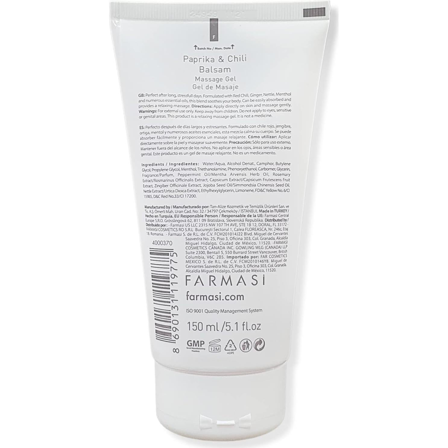 Bálsamo Calmante FARMASi con Pimiento y Chile 150 ml