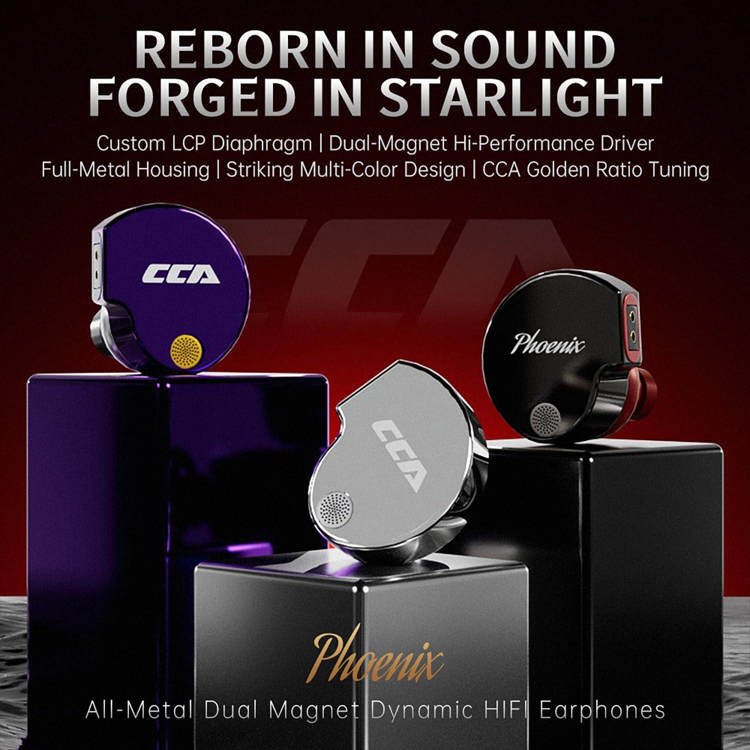 Auriculares In-Ear CCA Phoenix - Sonido HiFi y Bajo Profundo