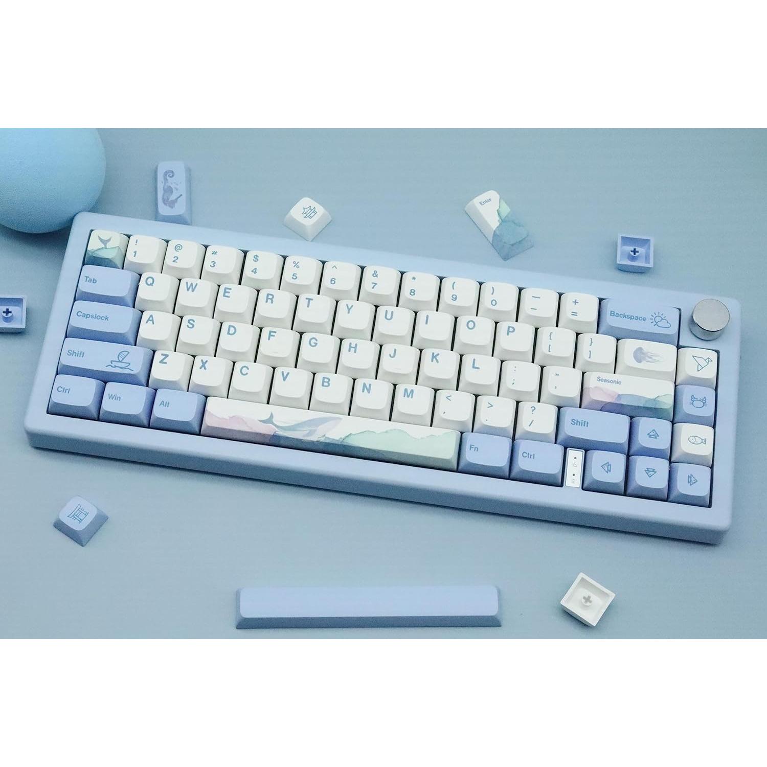 Conjunto de 136 Teclas PBT XDA Azul Seasonic para Teclado Mecánico