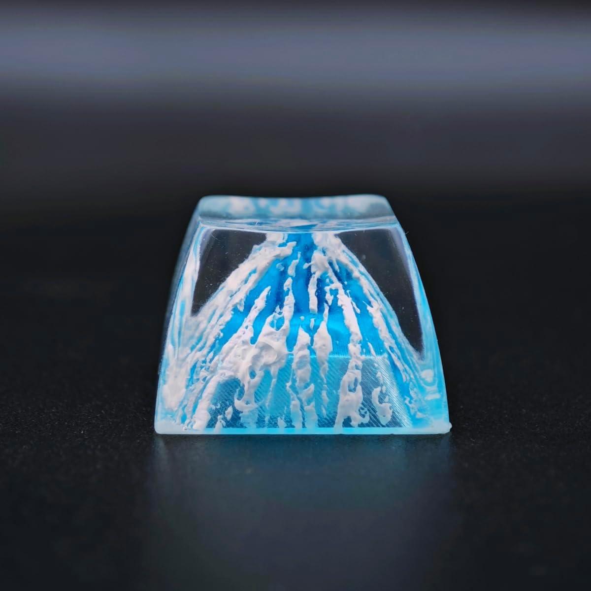 Tecla de Resina Retroiluminada Rturbraz Azul Luminoso 12mm