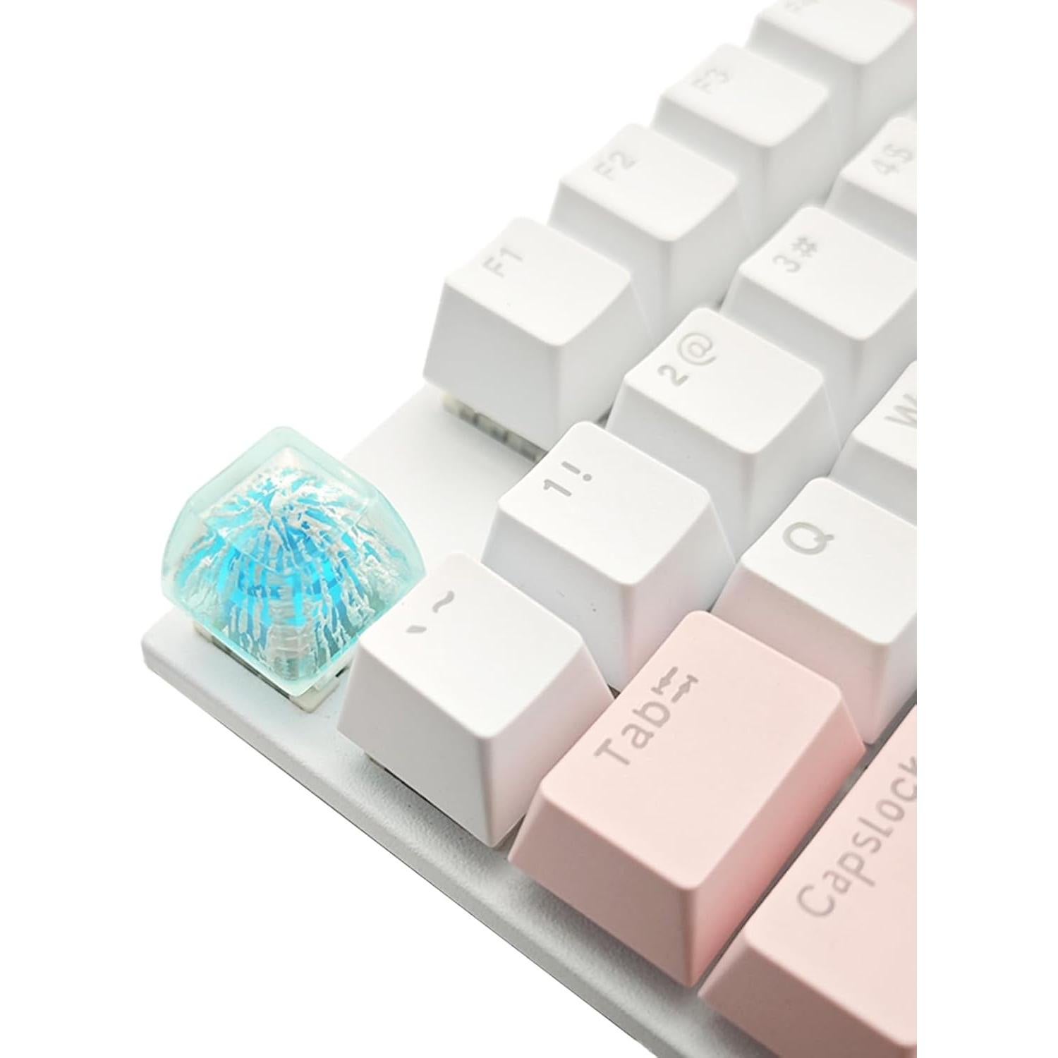 Tecla de Resina Retroiluminada Rturbraz Azul Luminoso 12mm