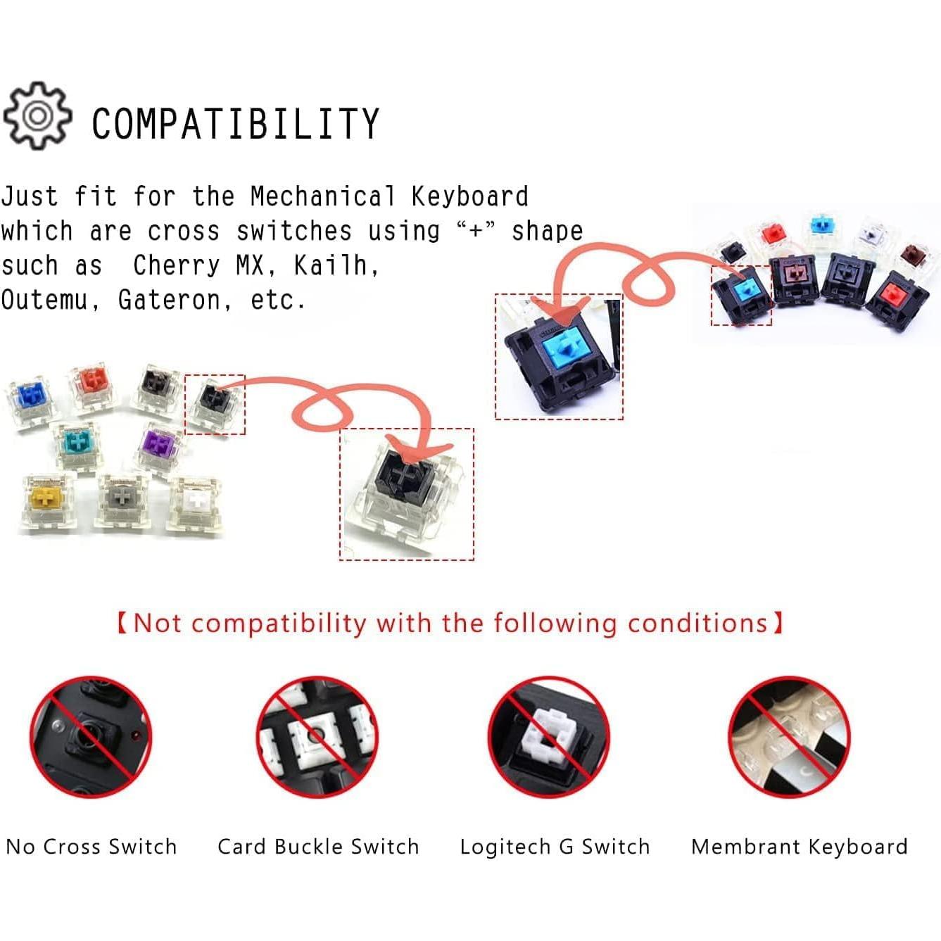 Tapa de Teclas OEM R4 Elacgap Transparente 20pcs para Teclado Mecánico