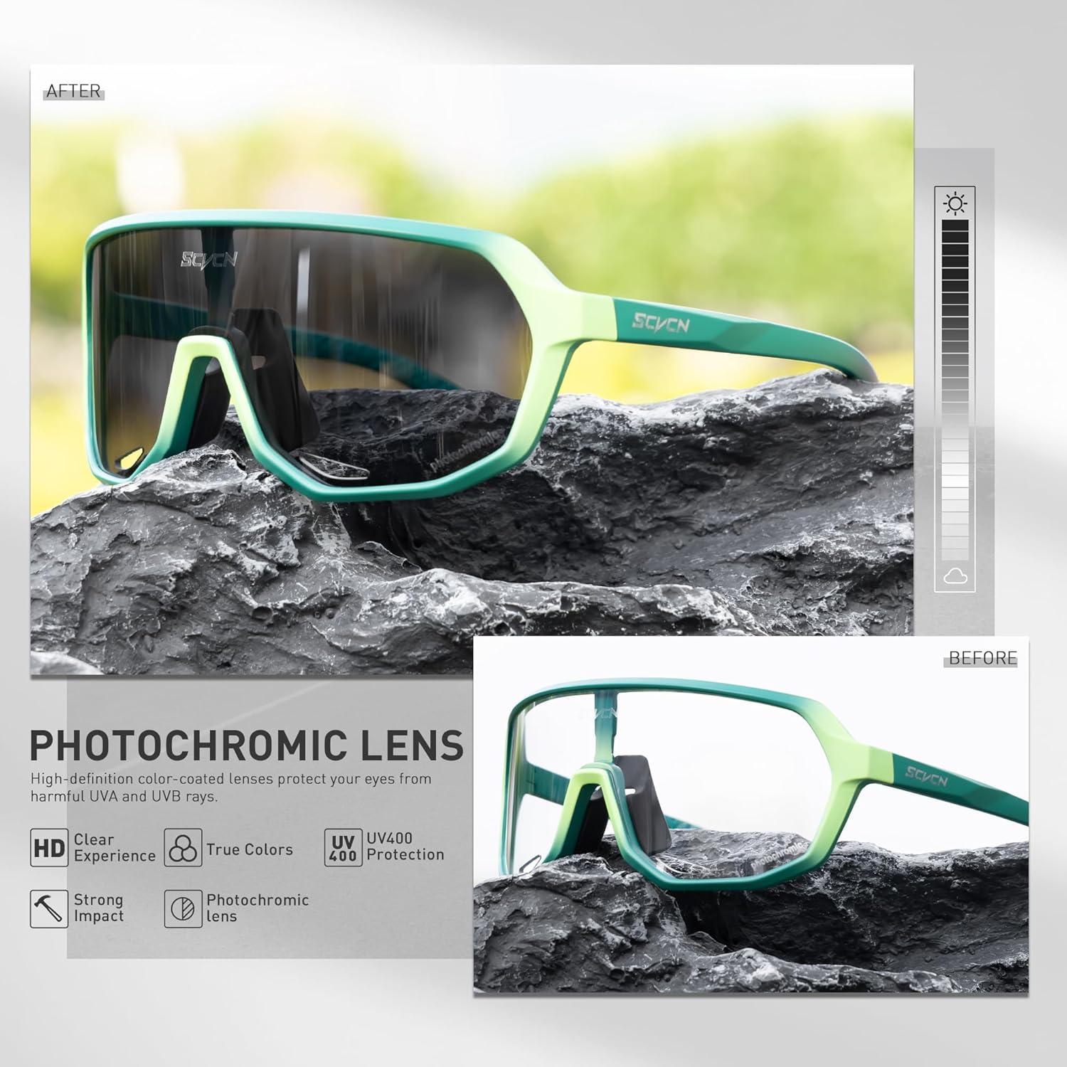 Gafas de Ciclismo SCVCN Fotoquímicas UV400 Antideslizantes