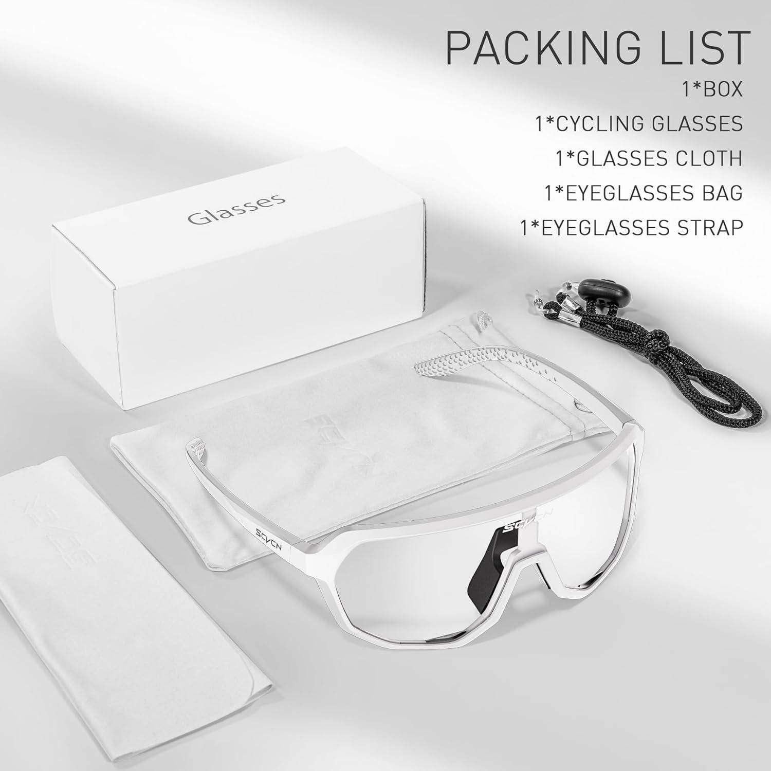 Gafas de Ciclismo Fotoquímicas SCVCN UV400 Antideslizantes