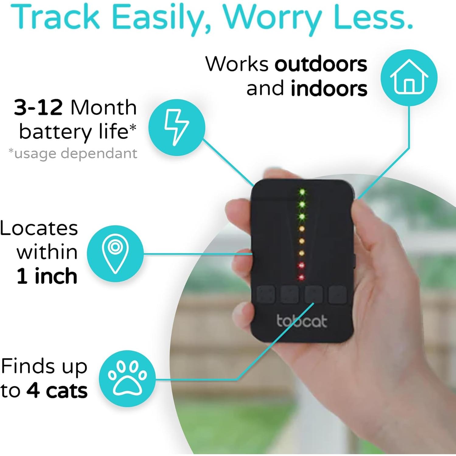 Tabcat V2 Rastreador de Gatos - Sin Suscripción - 2 Etiquetas