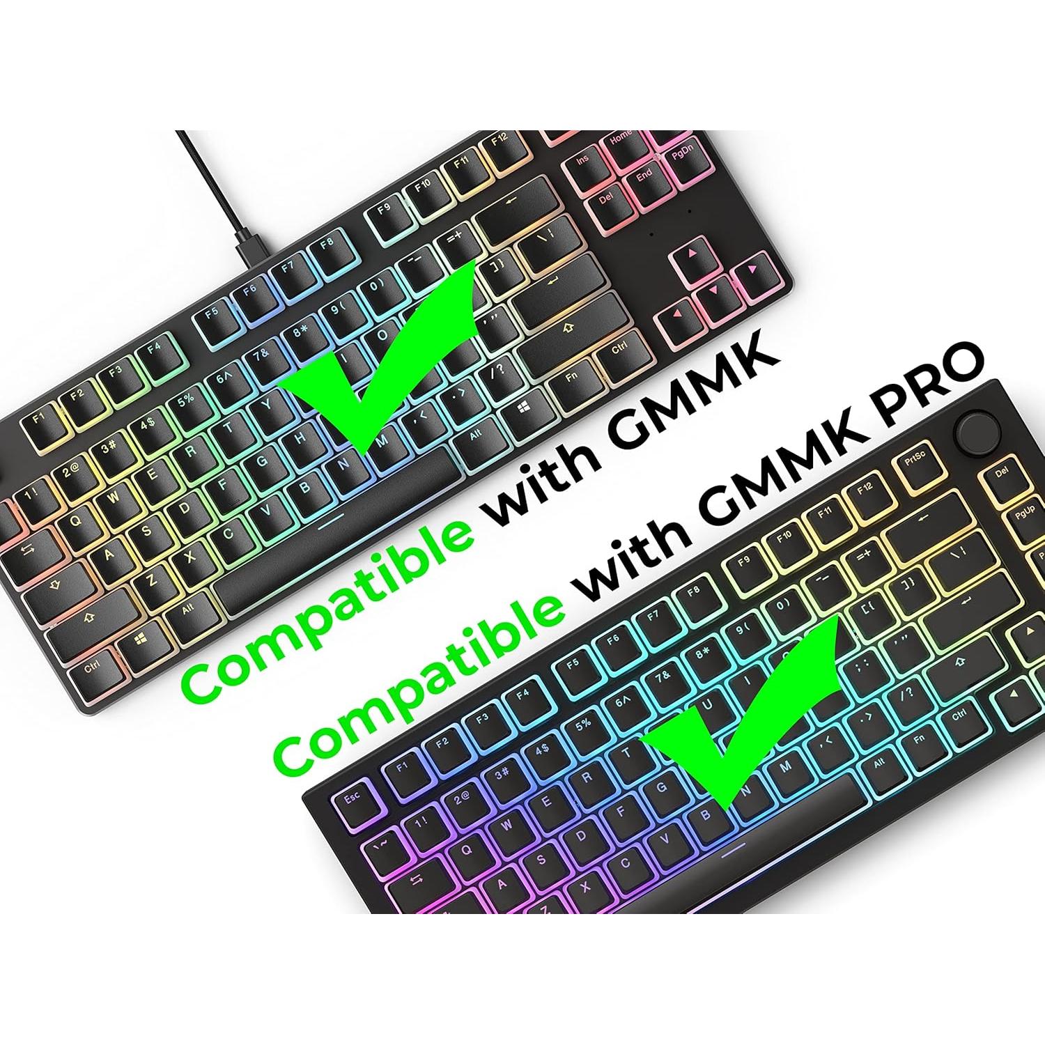 Teclas PBT Pudding Glorious Aura V2 Negro - Compatibles con Teclados Mecánicos