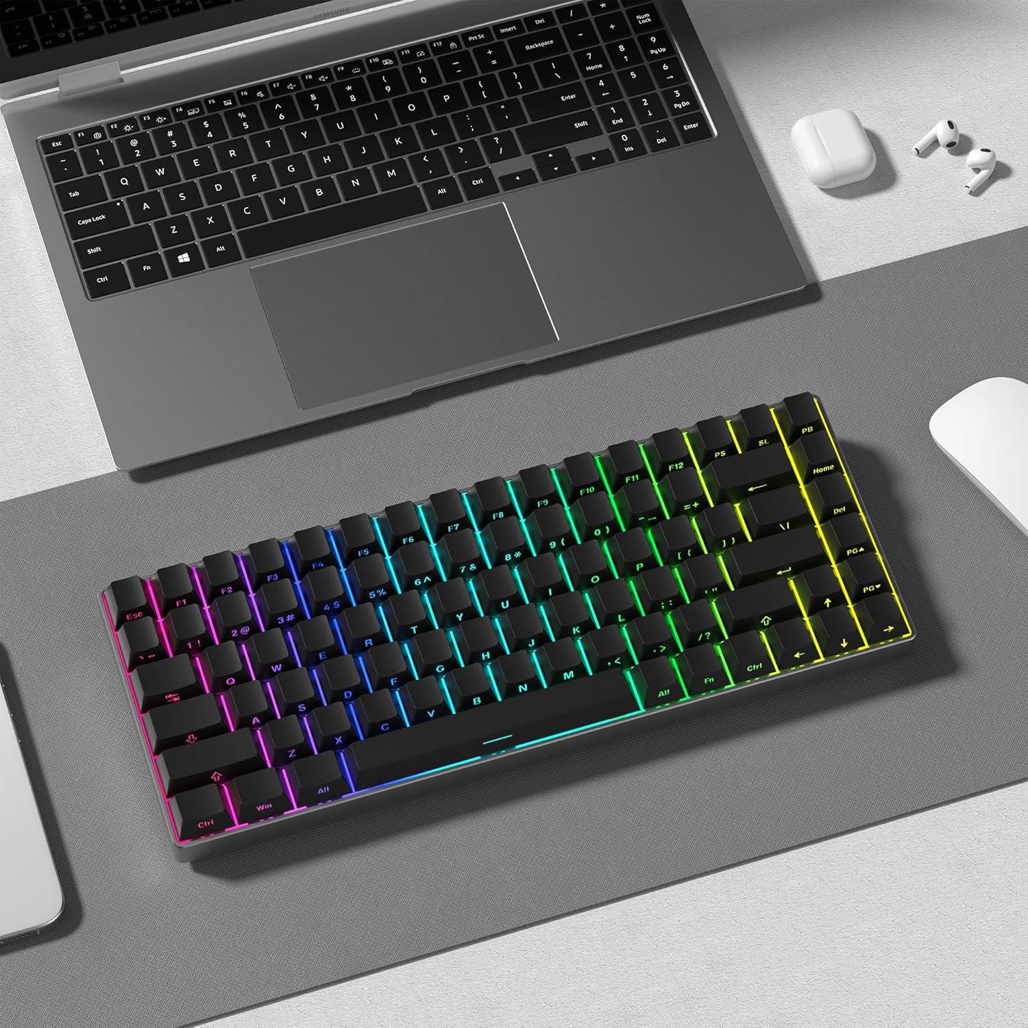 Conjunto de Teclas Dagaladoo PBT Negro para Teclados Mecánicos