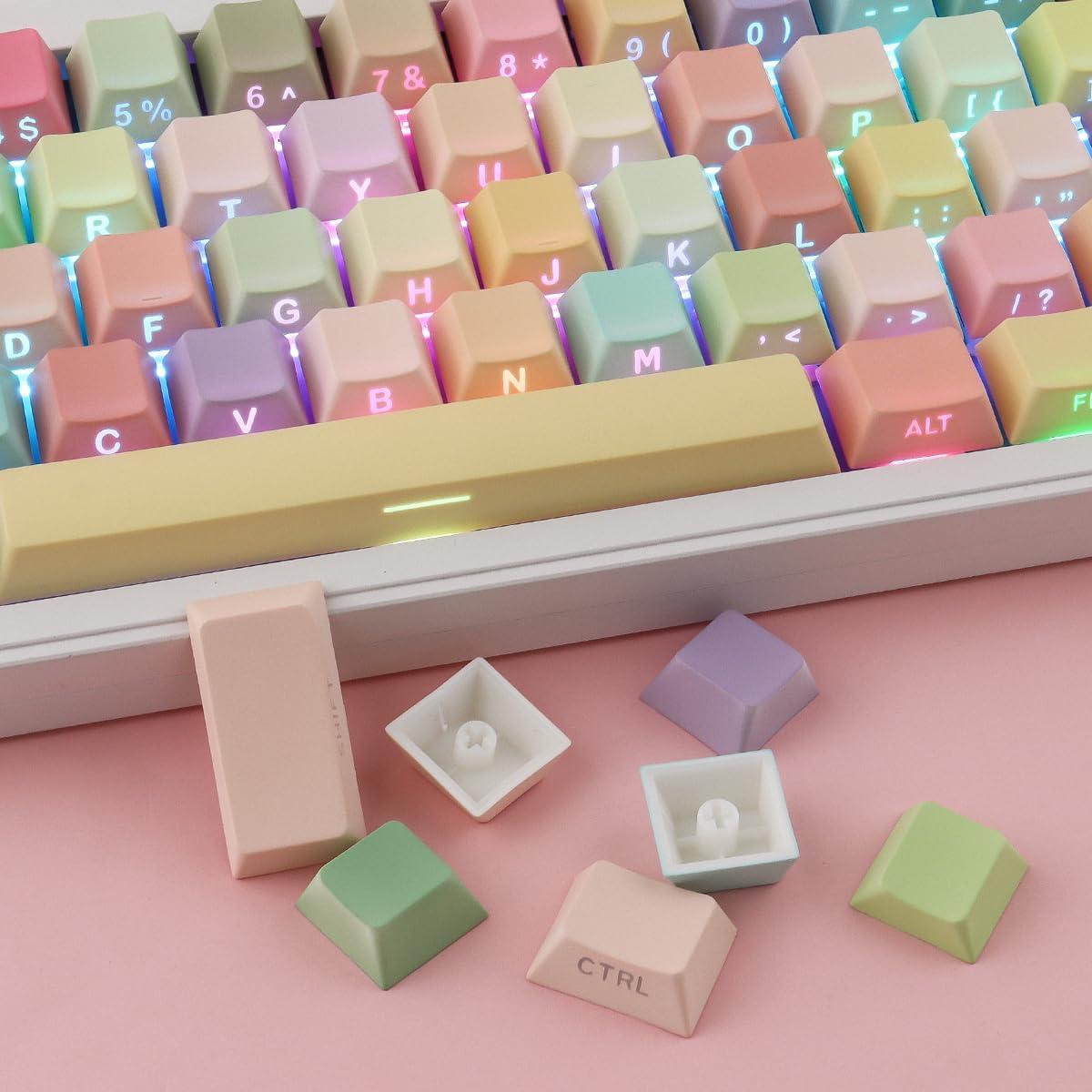 Conjunto de Teclas PBT Caramelo Tyrixki 133 Teclas Cherry MX