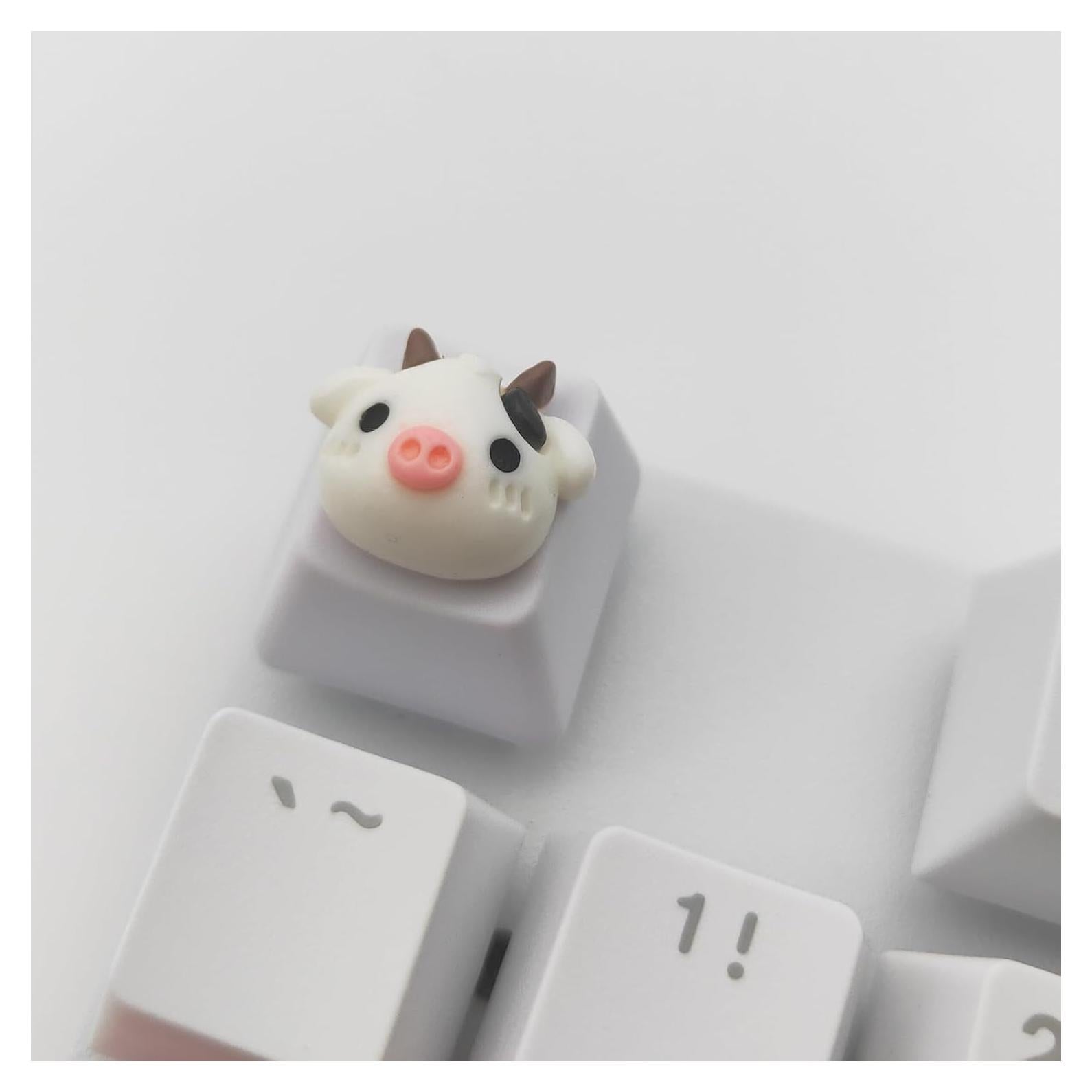 Tapa de Teclado Mecánico Elacgap Vaca de Caricatura R4