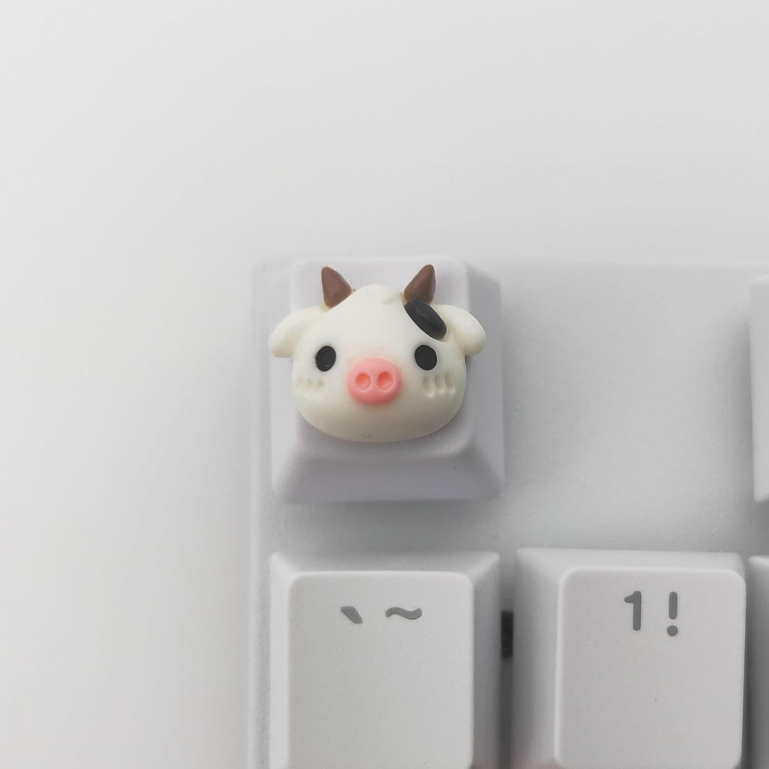 Tapa de Teclado Mecánico Elacgap Vaca de Caricatura R4