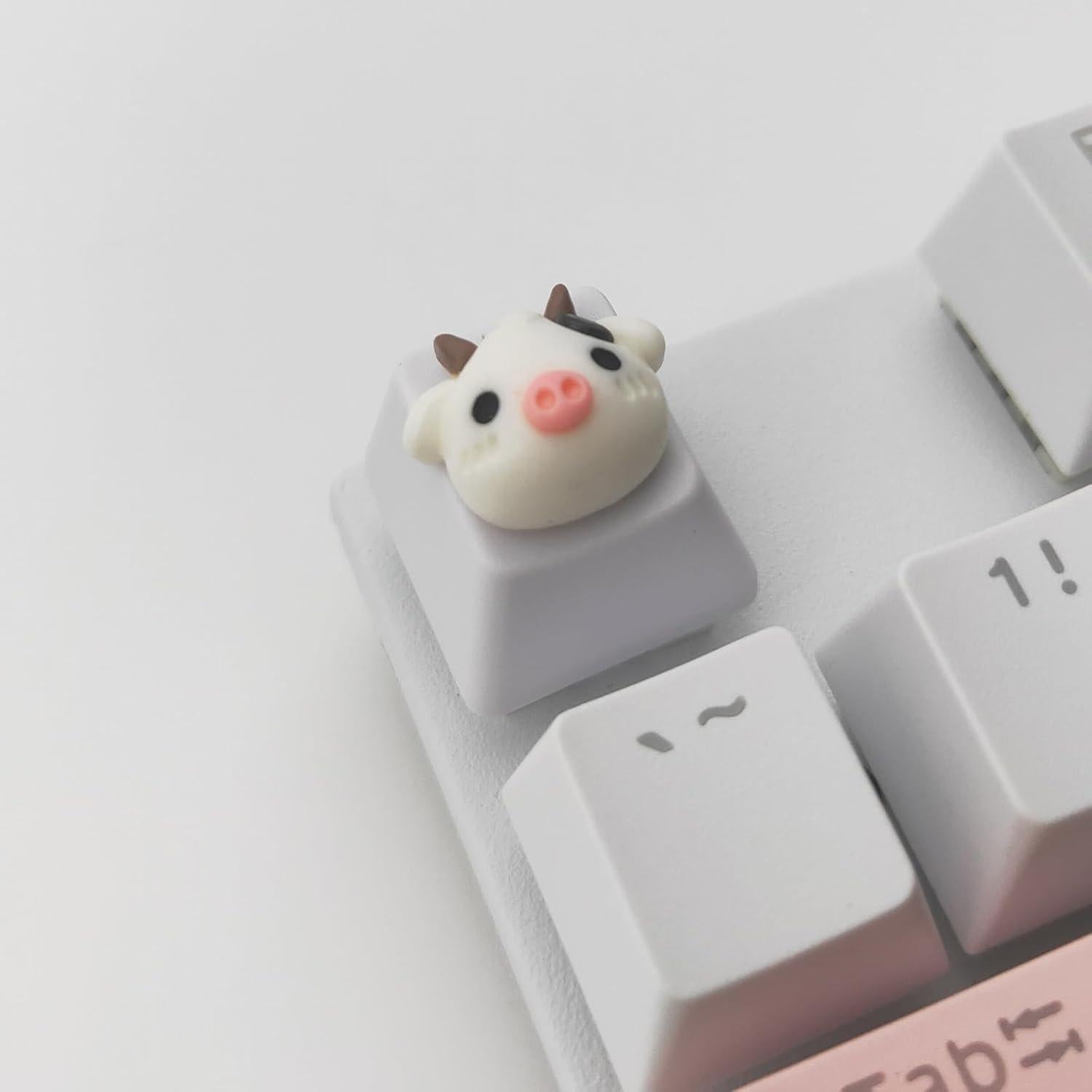 Tapa de Teclado Mecánico Elacgap Vaca de Caricatura R4