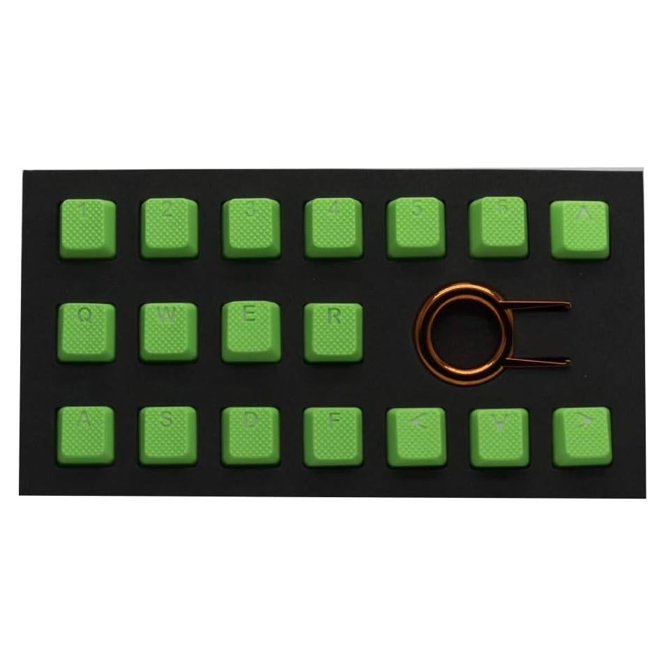 Juego de Teclas de Goma TAI-HAO 18 Verde Neón para PC