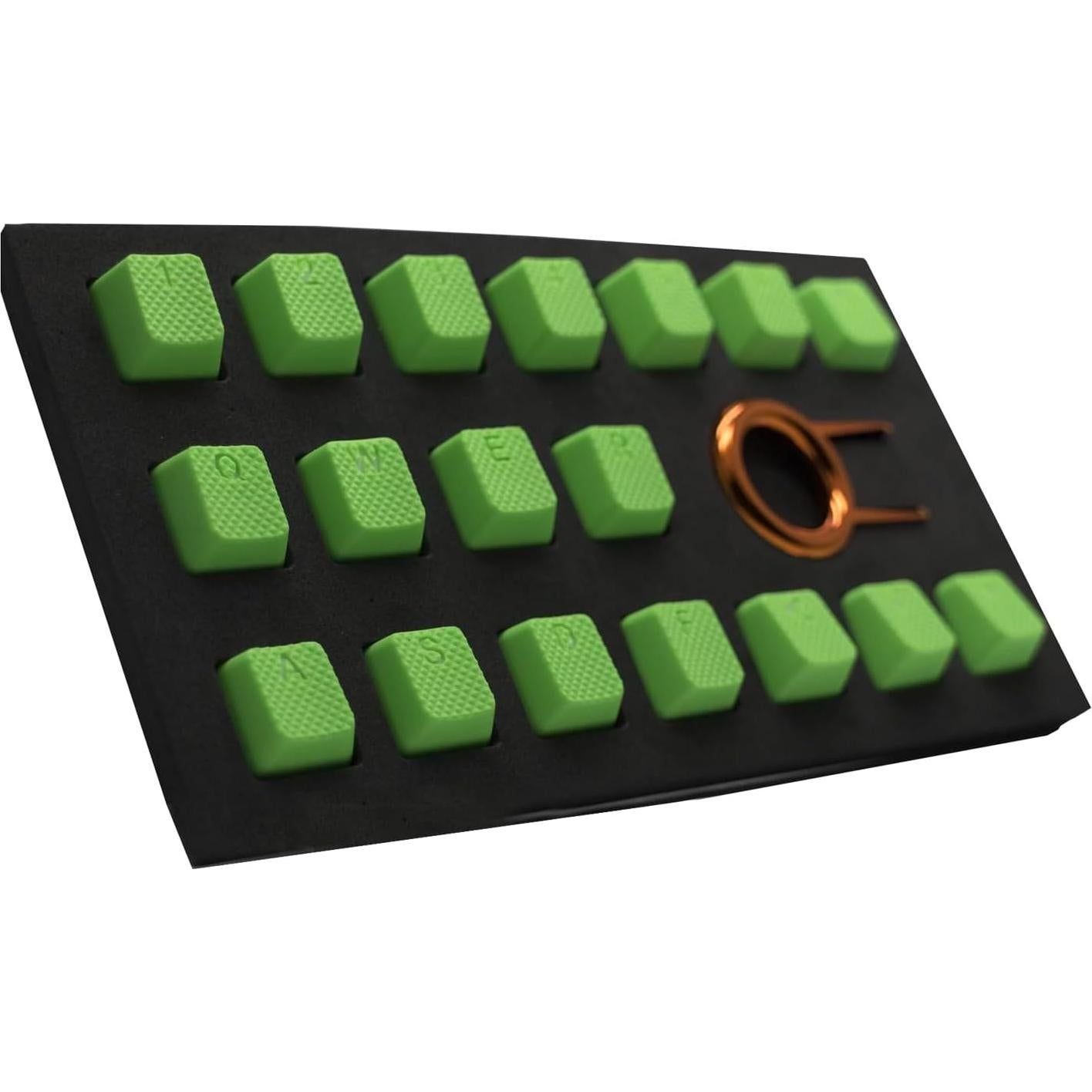 Juego de Teclas de Goma TAI-HAO 18 Verde Neón para PC