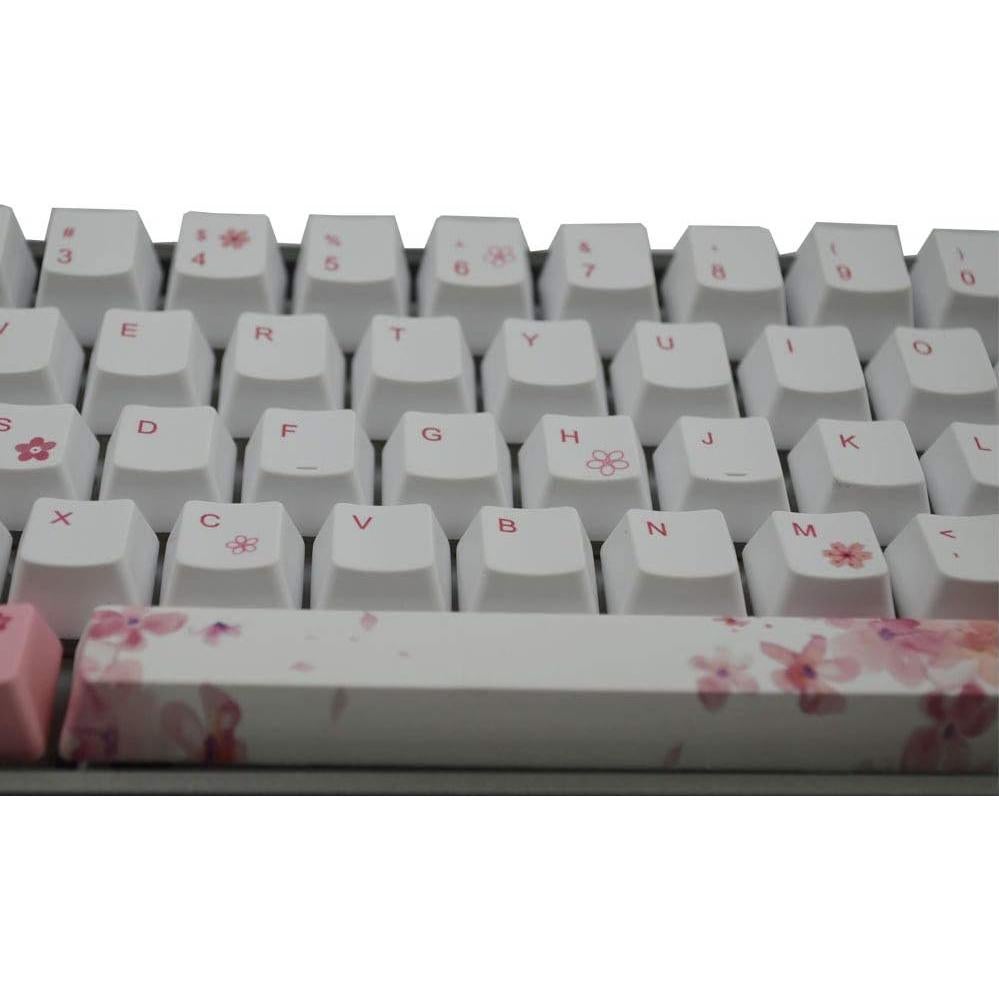 Juego de Teclas PBT Sublimadas IJKT 64 Teclas ANSI Flores de Cerezo
