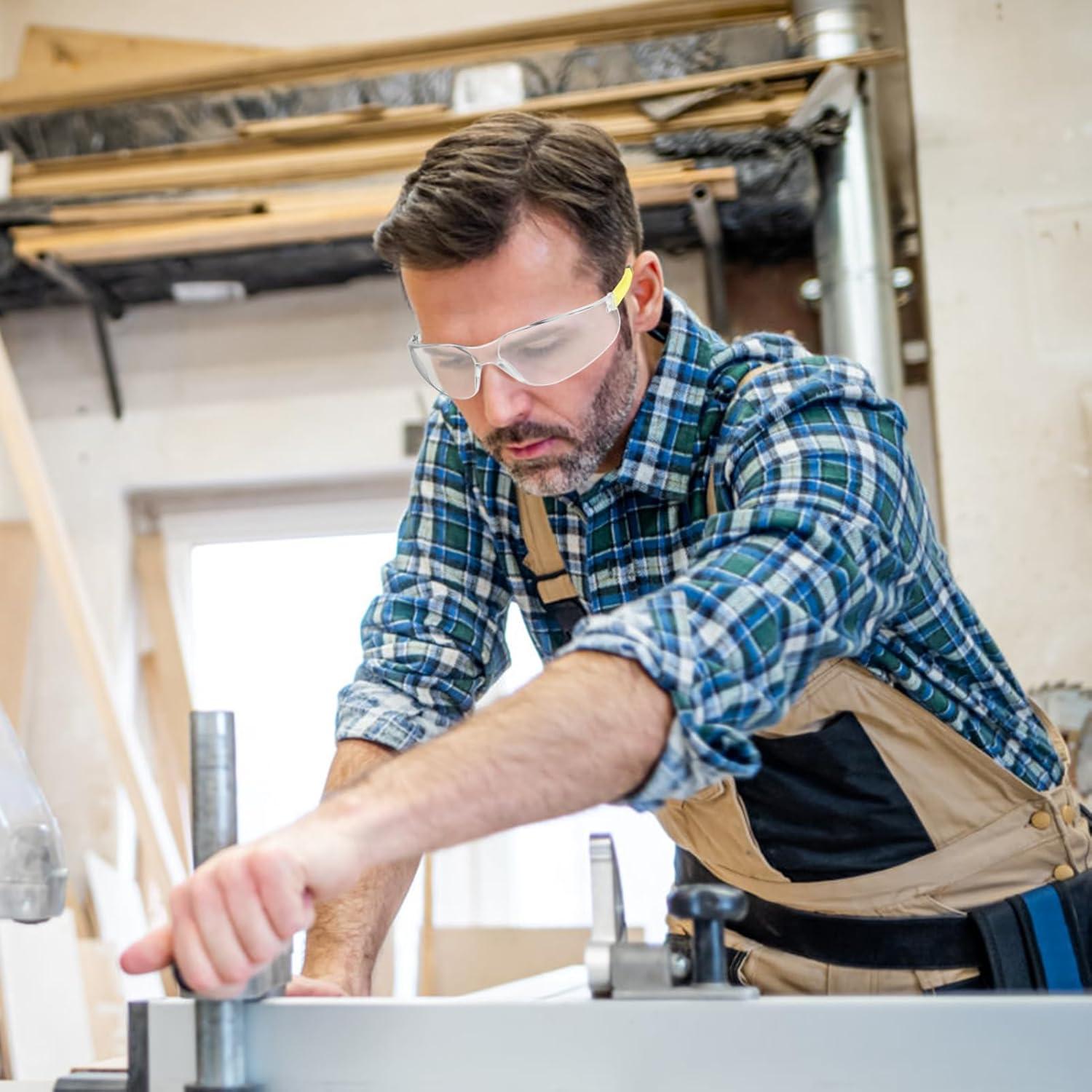 Paquete de 30 Gafas de Seguridad Transparentes ANSI Z87.1