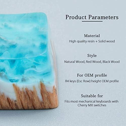 Tapa de Teclado Mecánico TINTON LIFE Madera Roja OEM R4