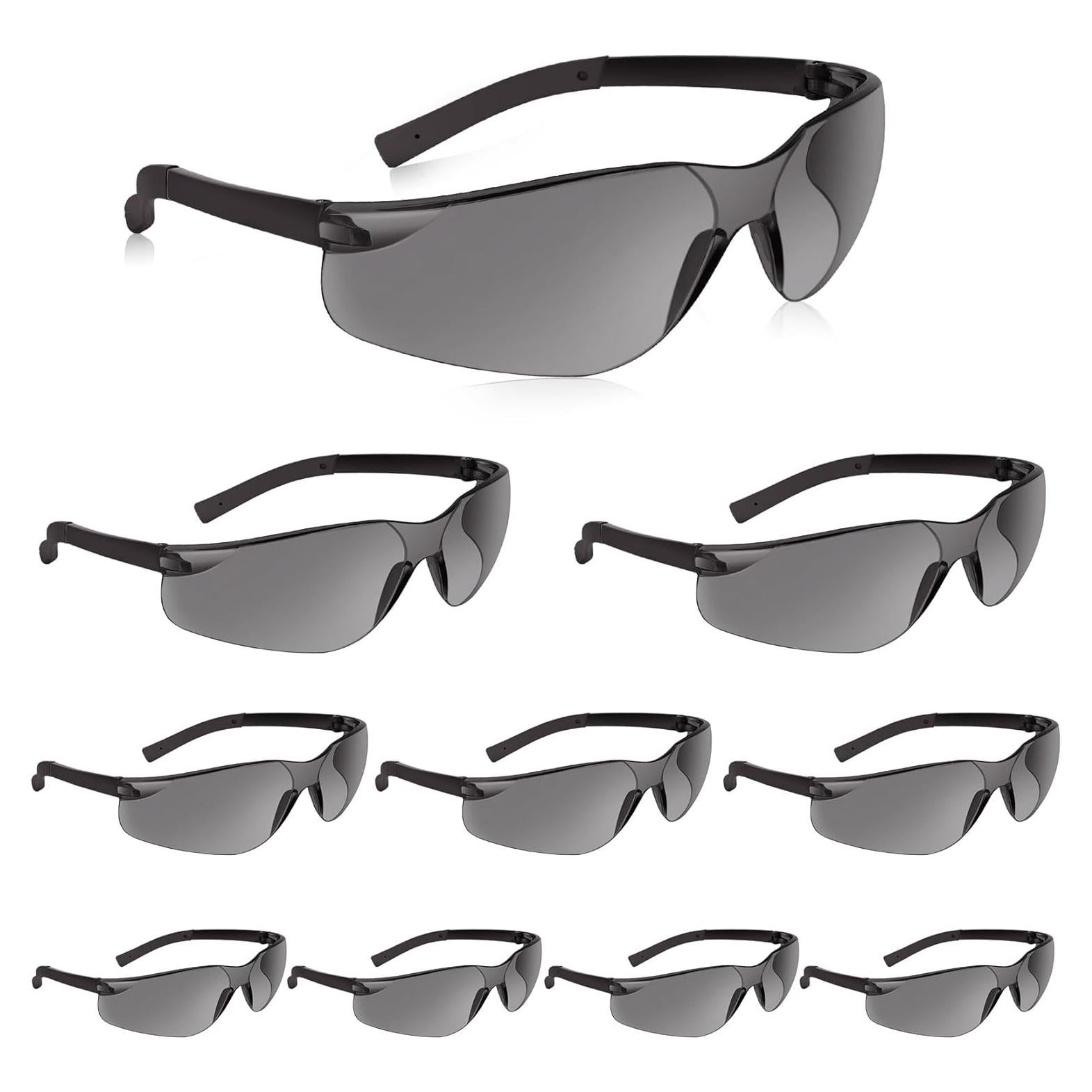 Paquete de 10 Gafas de Seguridad Tintadas ANSI Z87.1