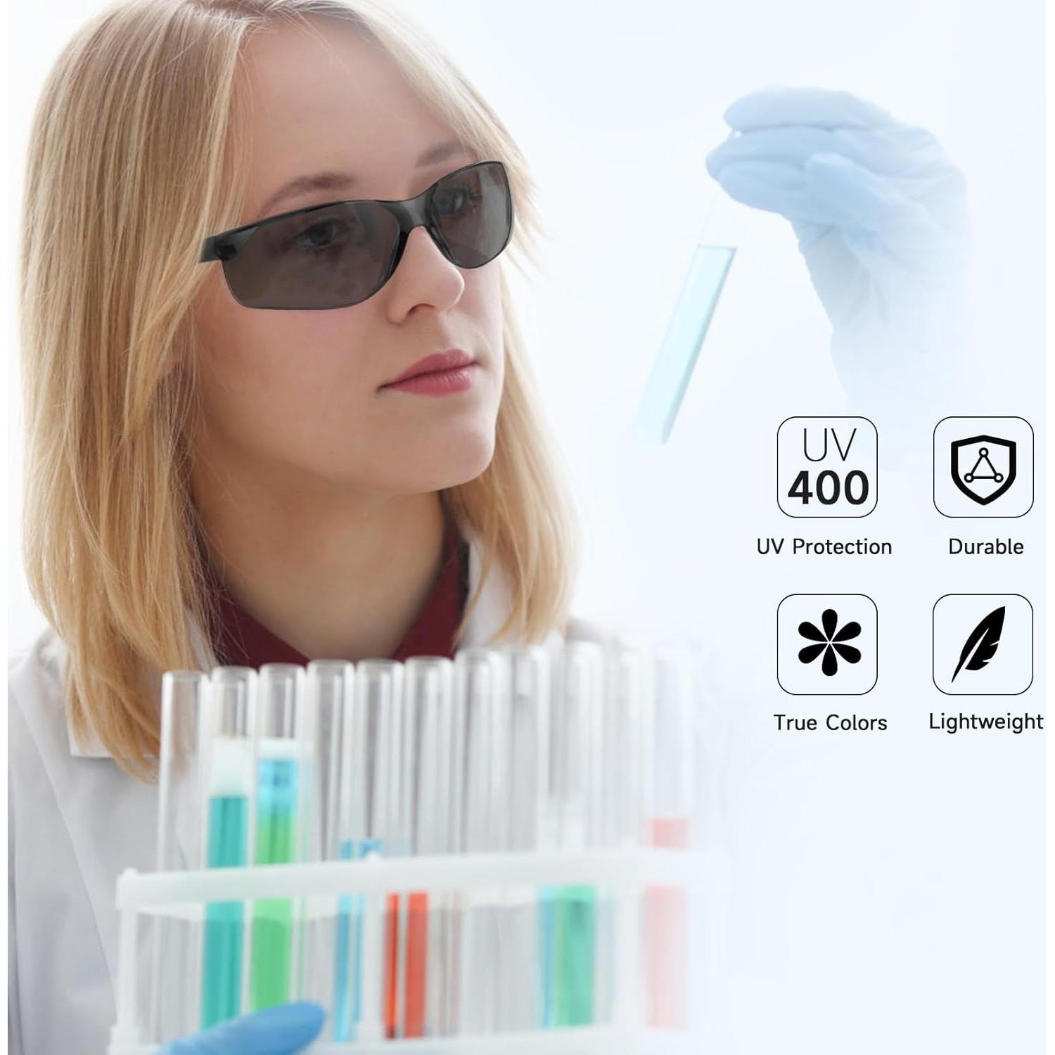 Paquete de 10 Gafas de Seguridad Tintadas ANSI Z87.1