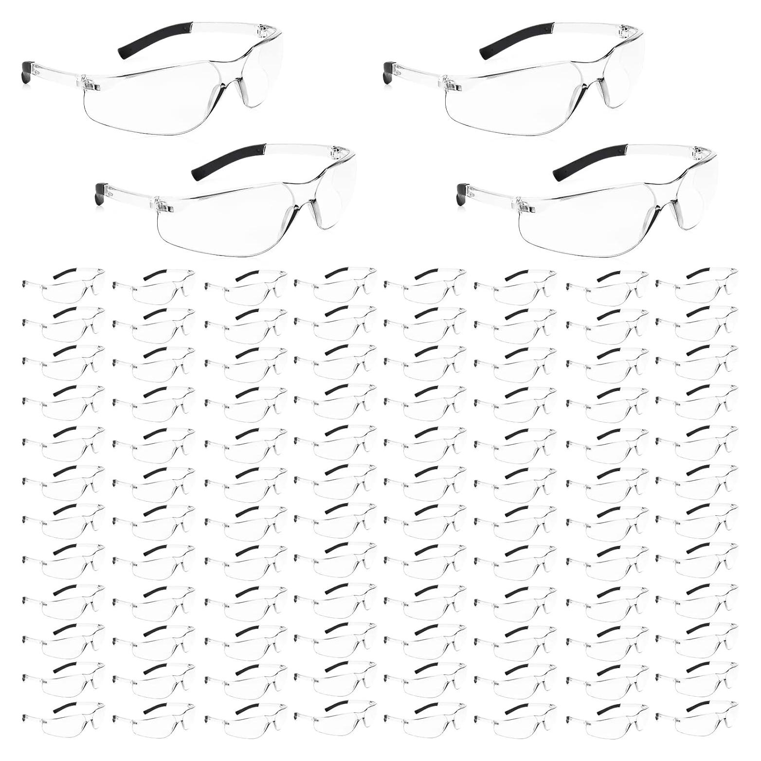 Paquete de 100 Gafas de Seguridad Transparentes ANSI Z87.1