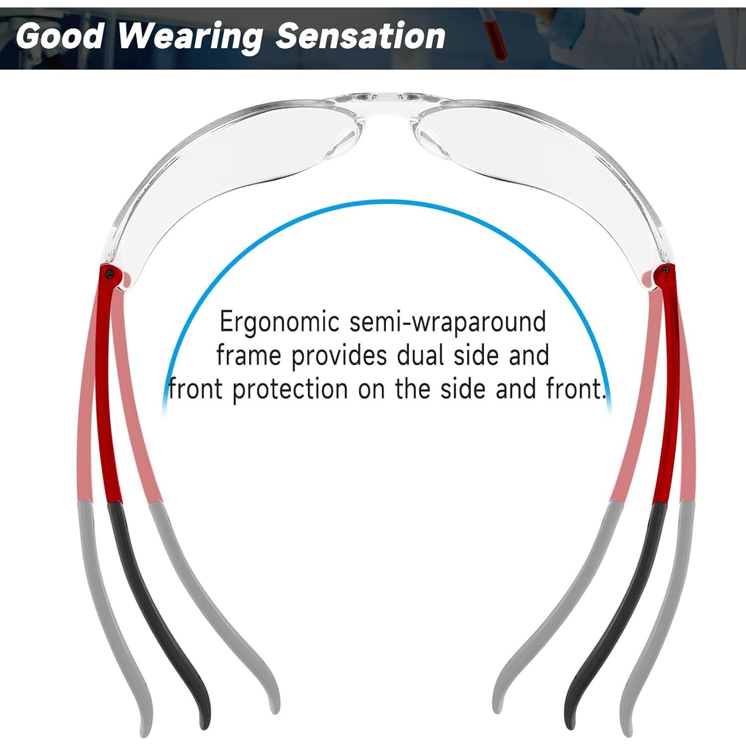 Gafas de Seguridad Transparentes ANSI Z87.1 - 30 Unidades