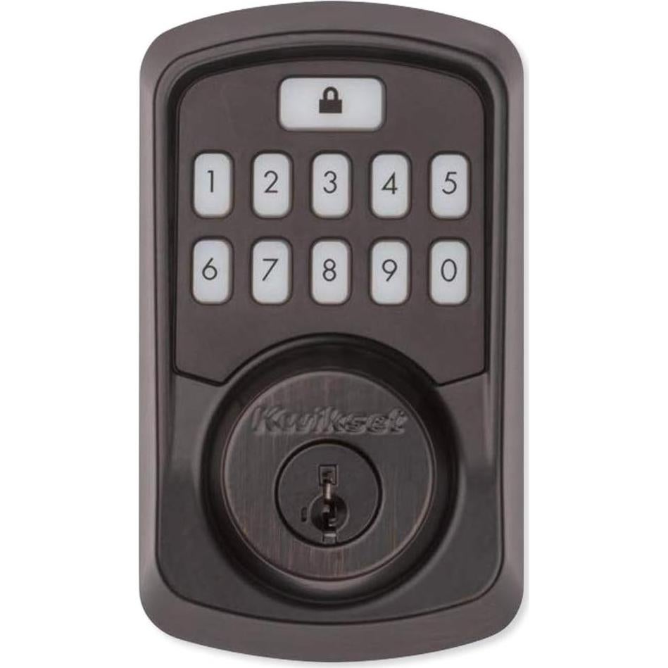 Cerradura Inteligente Kwikset Aura Bluetooth Teclado Bronce