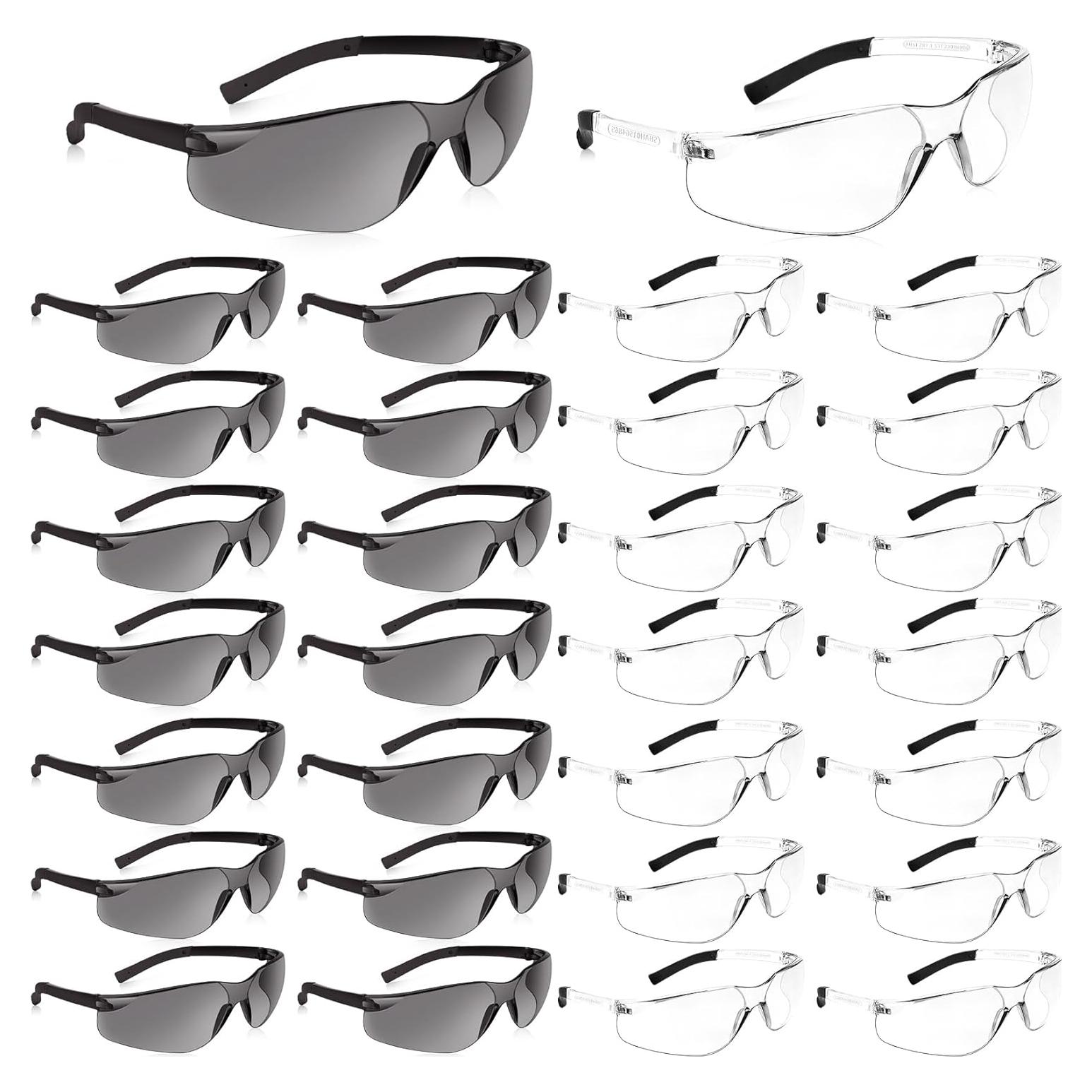 Paquete de 30 Gafas de Seguridad ANSI Z87.1 Protección Ocular