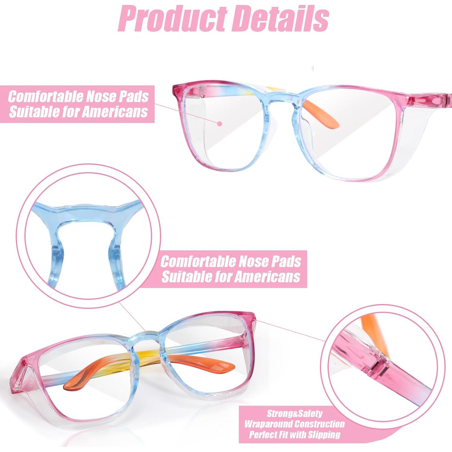 Gafas de Seguridad SQIMZAR Antiempañantes Azul-Rosa