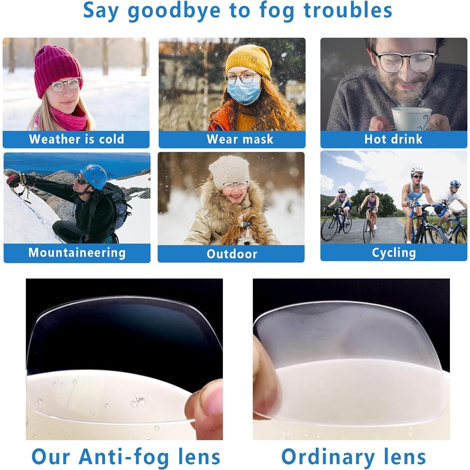 Gafas de Seguridad SQIMZAR Antivaho y UV para Mujeres