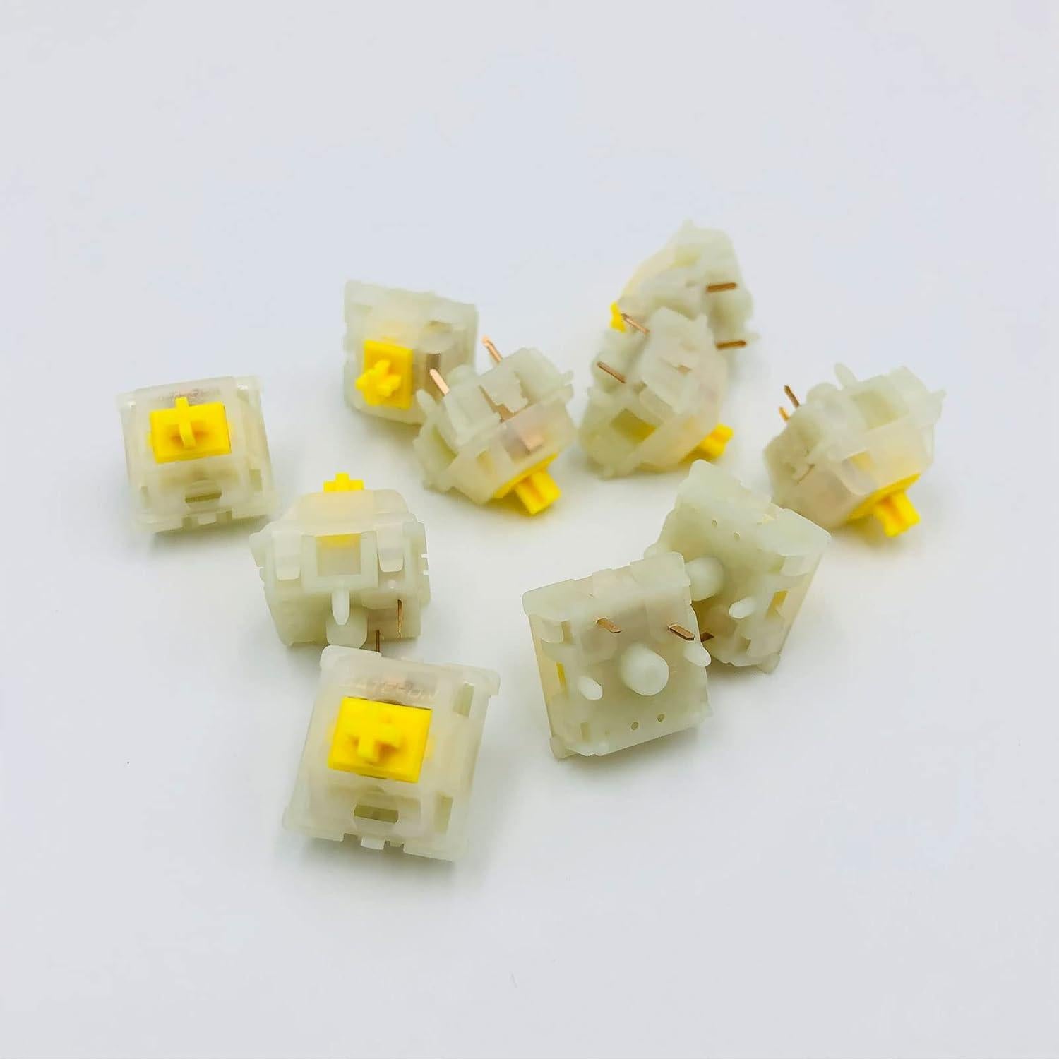 Interruptores Mecánicos Gateron Milky Yellow Pro V2 70 Pcs