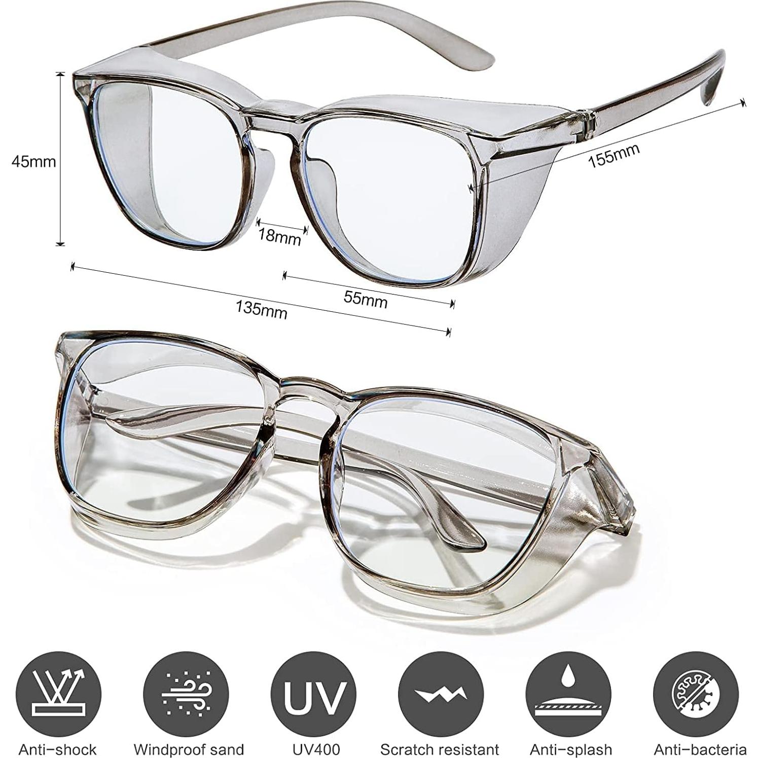 Gafas de Seguridad SQIMZAR Antiempañamiento y UV Gris