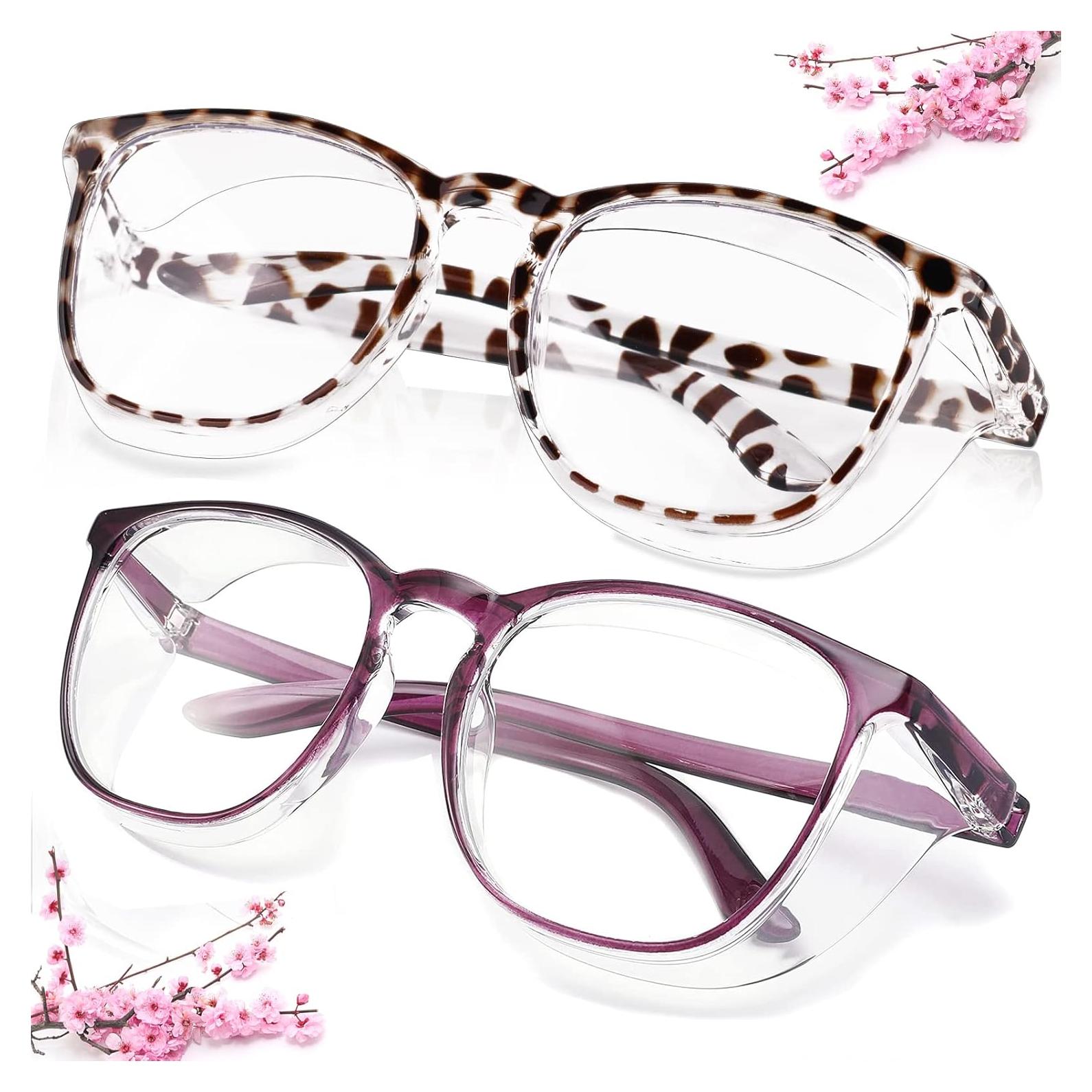 Gafas de Seguridad SQIMZAR Antiempañamiento Púrpura Leopardo