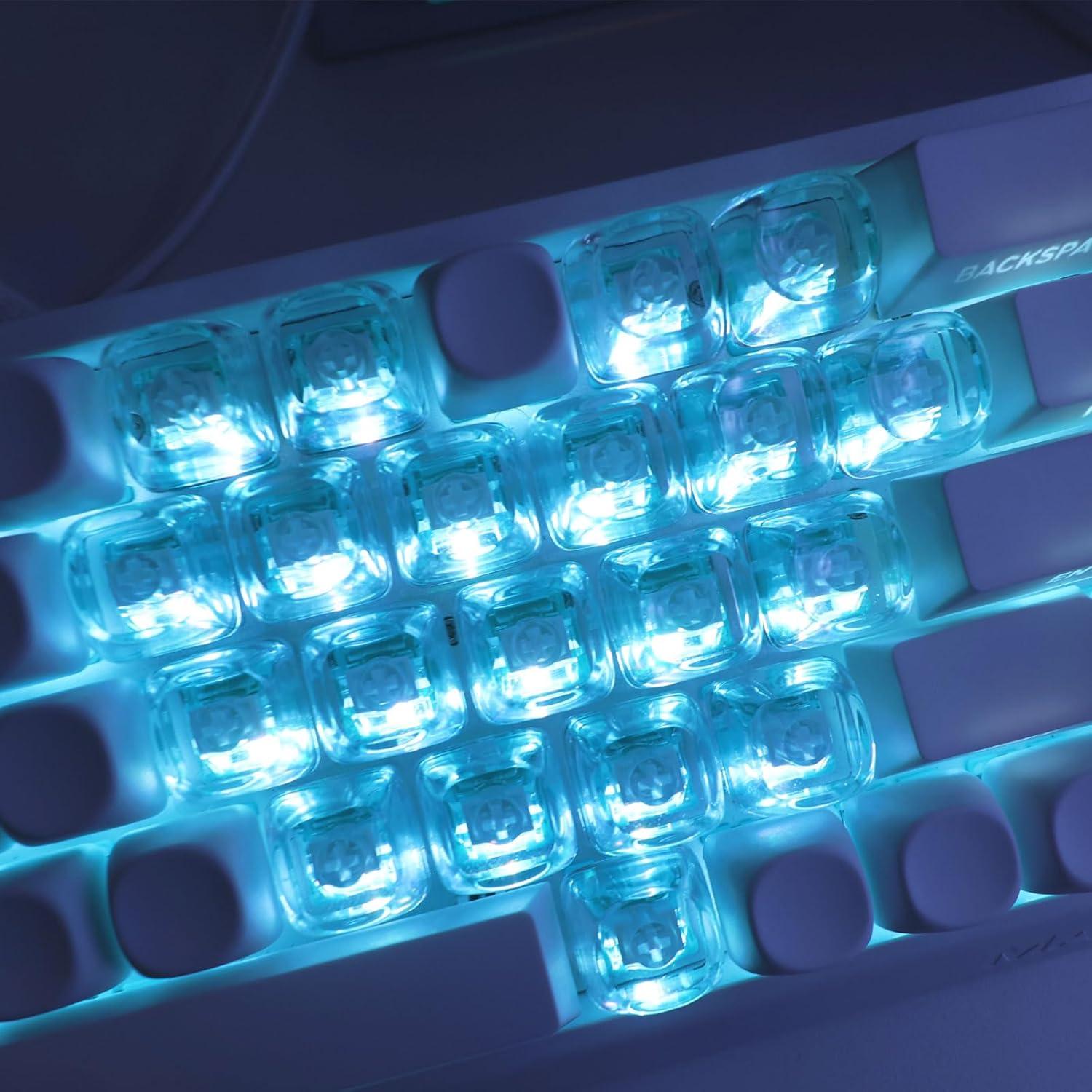 Keycaps Transparentes JSJT 21 Piezas MOA para Teclados MX