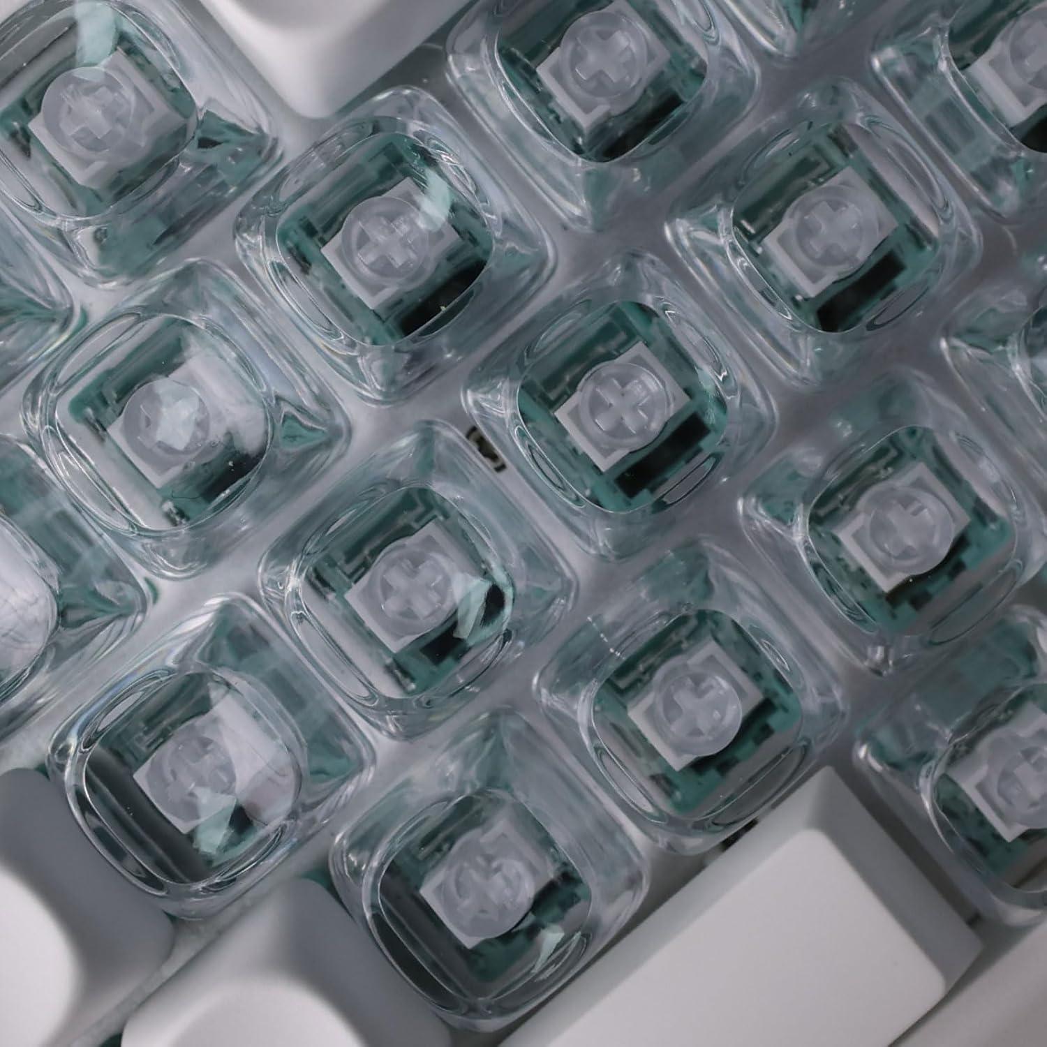 Keycaps Transparentes JSJT 21 Piezas MOA para Teclados MX