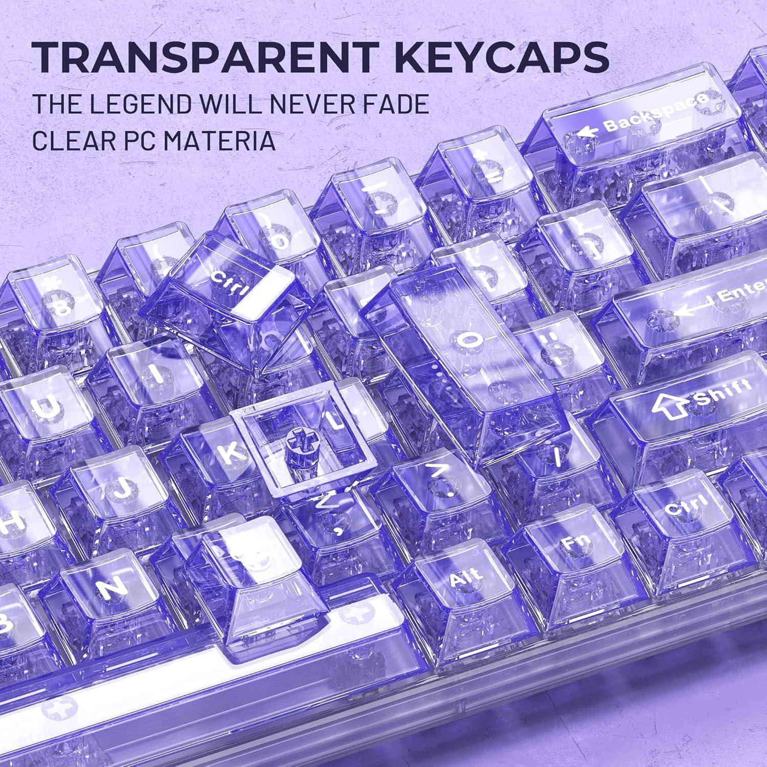 Juego de Teclas Mecánicas HITIME Moradas 124 Teclas Cherry