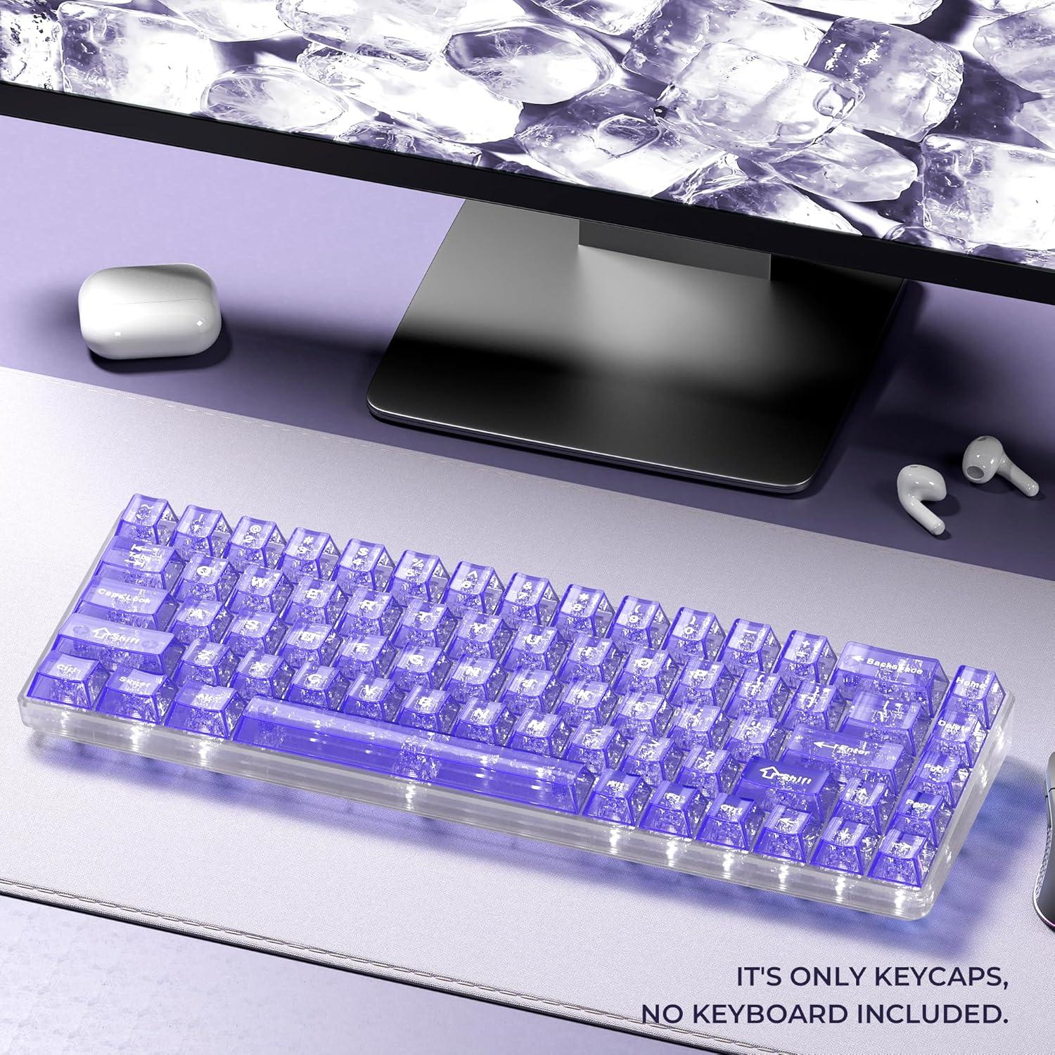 Juego de Teclas Mecánicas HITIME Moradas 124 Teclas Cherry